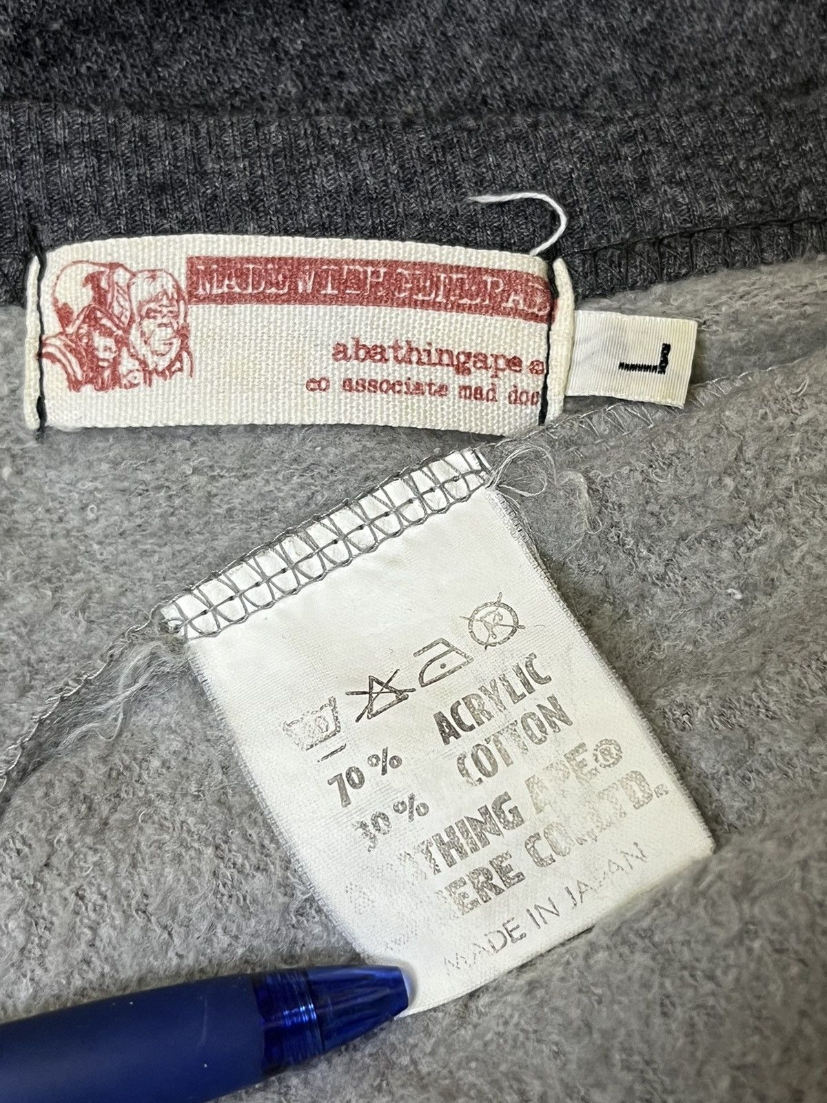 Bape VINTAGE A BATHING APE BAPE GANERAL TEE SHIRT Size US L / EU 52-54 / 3 - 11 Thumbnail