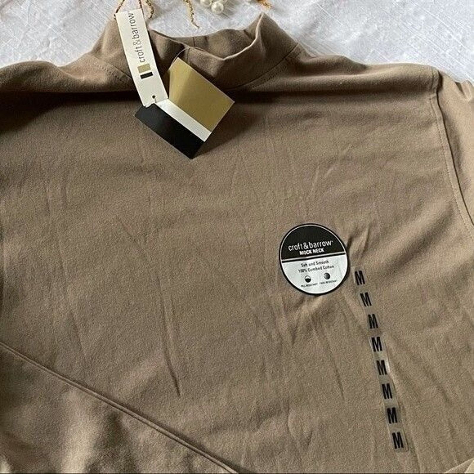 Croft & Barrow Croft & Barrow Shirt Men's Medium NWT Tan Long Sleeve Casual Size US M / EU 48-50 / 2 - 4 Thumbnail