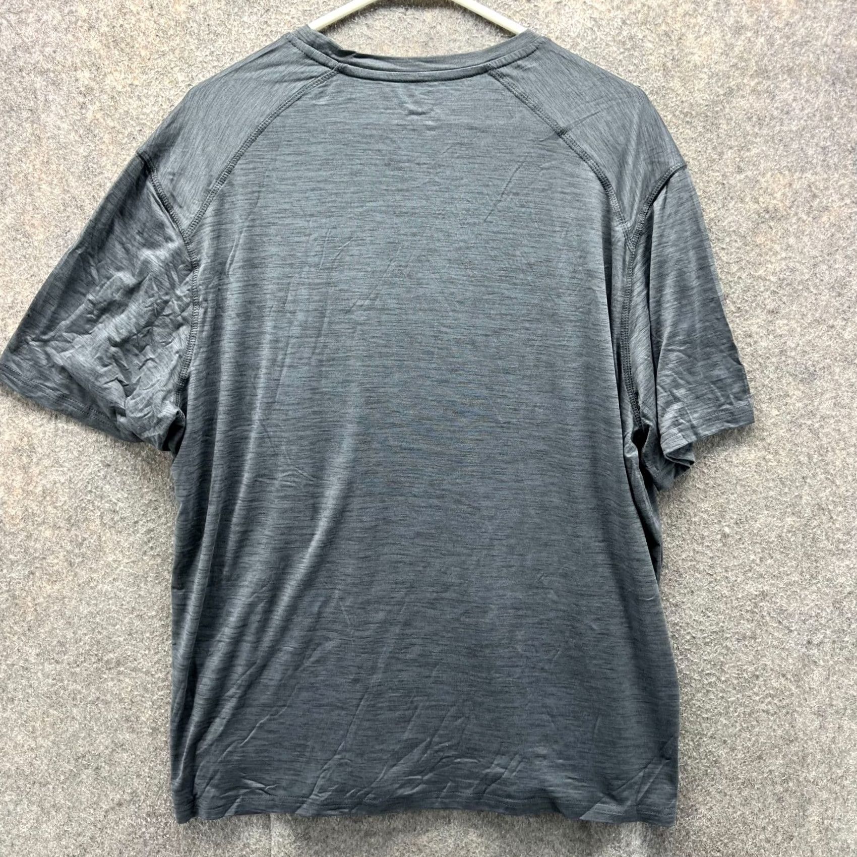 Eddie Bauer VINTAGE not included; Eddie Bauer Shirt Men XL Gray Cotton Crewneck Short Sleeve Logo All Seasons IT IS NOT A VINTAGE item; adjust accordingly Size US XL / EU 56 / 4 - 3 Thumbnail