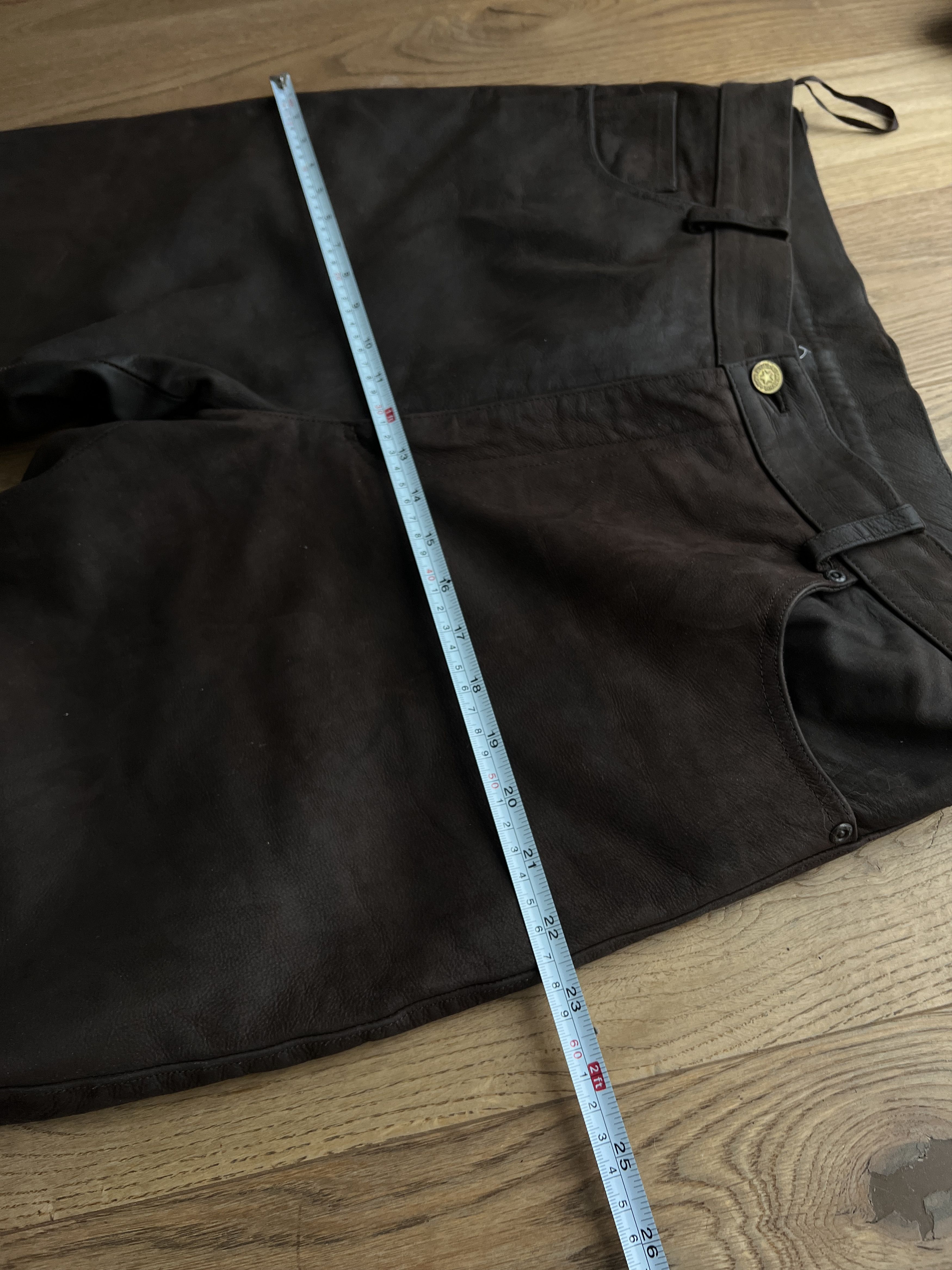 Hysteric Glamour Cowboy core vintage soft leather pants opium japanese style Size US 34 / EU 50 - 14 Thumbnail