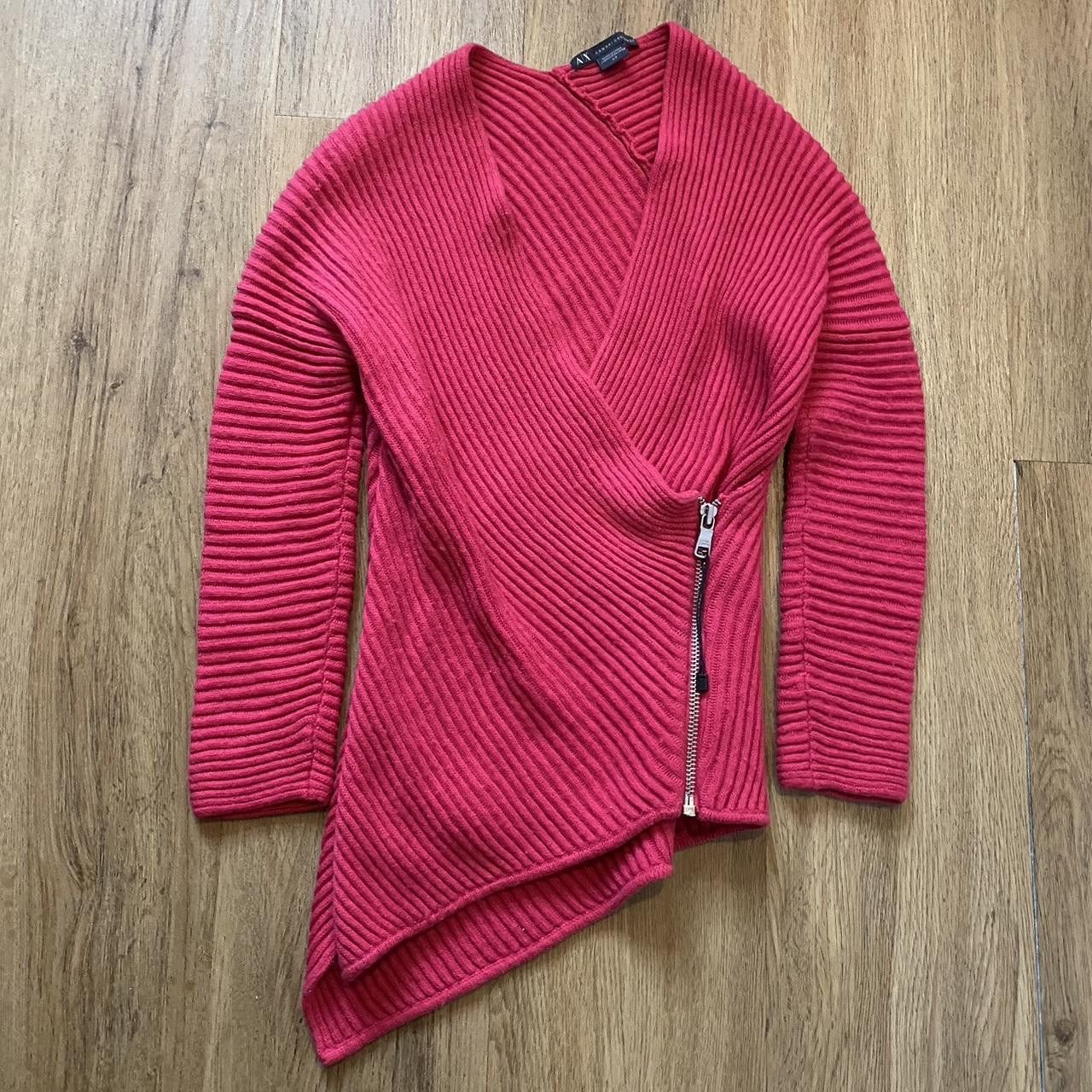 Armani Exchange Armani Exchange Pink asymmetric knit sweater Size US S / EU 44-46 / 1 - 1 Thumbnail