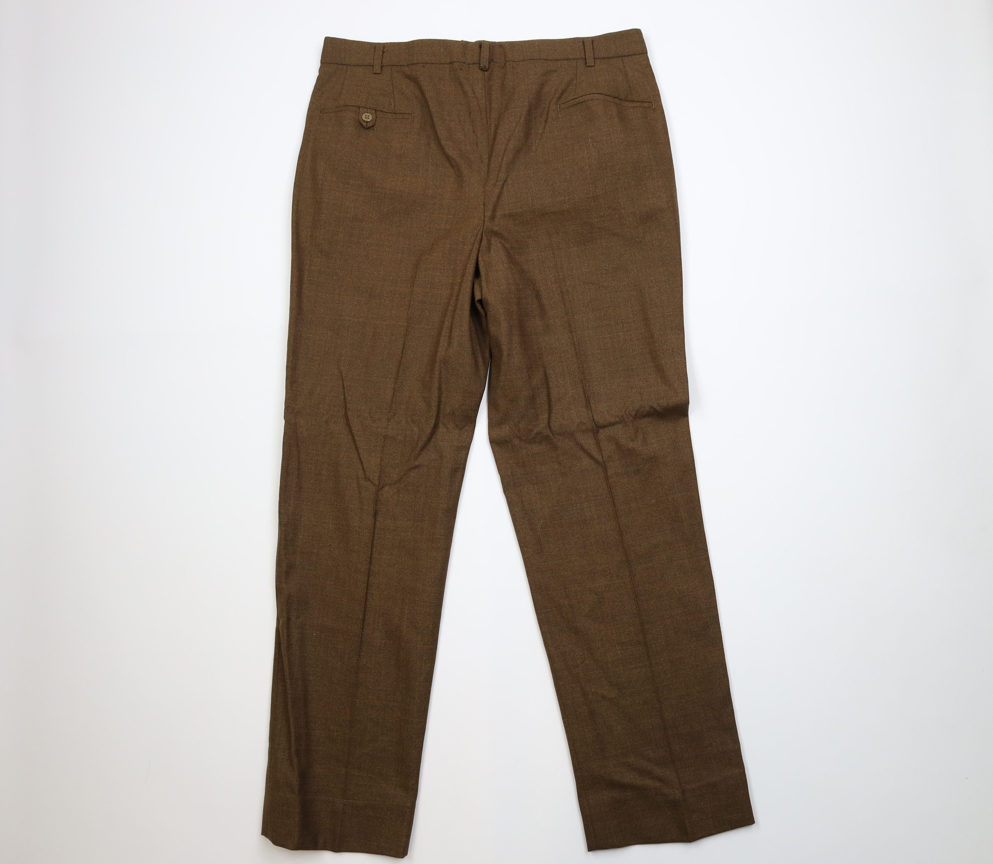 Vintage Vintage 70s Streetwear Wide Leg Chino Pants Trousers Plaid Size US 36 / EU 52 - 11 Thumbnail