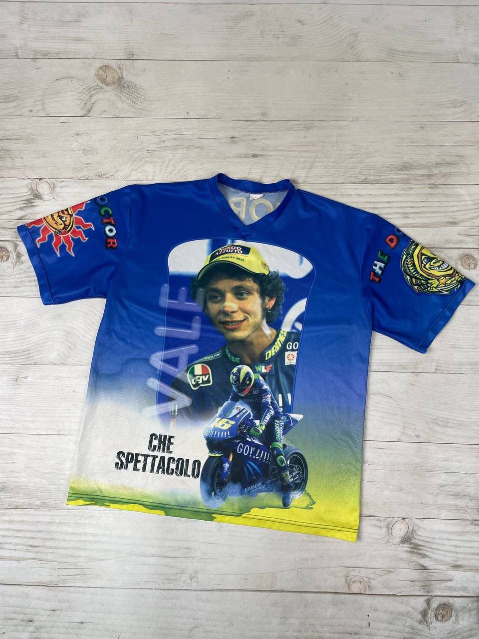 Other Vintage Valentino Rossi The Doctor T Shirt Jersey 90s MOTO Size US XL / EU 56 / 4 - 1 Thumbnail