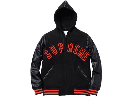 Supreme Supreme 12F/W Hooded Varsity Jacket | Grailed