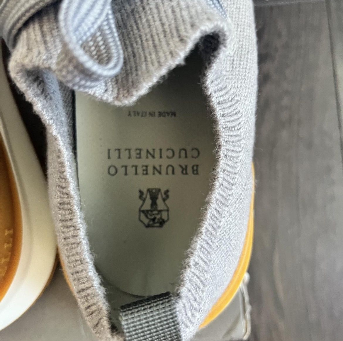 Brunello Cucinelli Brunello Cucinelli grey knit trainer uk 11 eu 45 Size US 12 / EU 45 - 5 Thumbnail