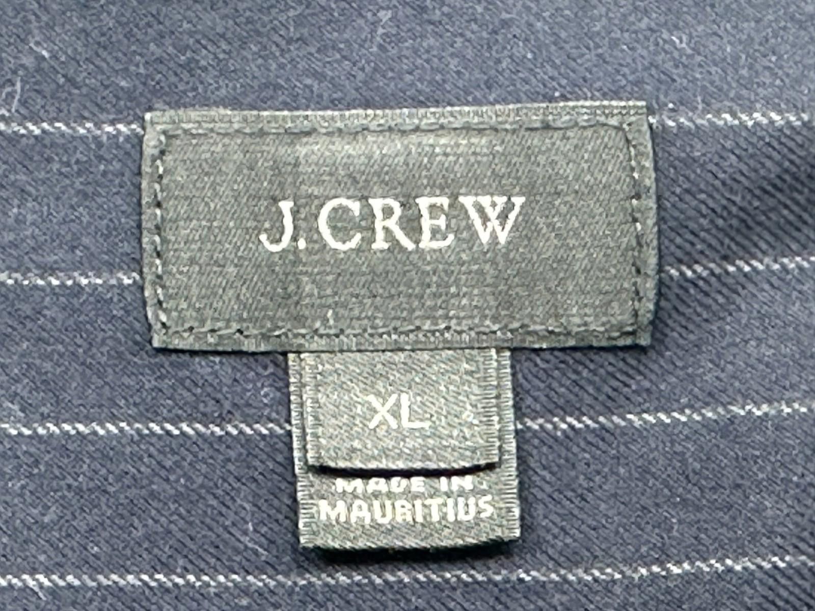 J.Crew J. Crew Pinstripe 100% Cotton Button Down Shirt Black Men XL Size US XL / EU 56 / 4 - 7 Thumbnail
