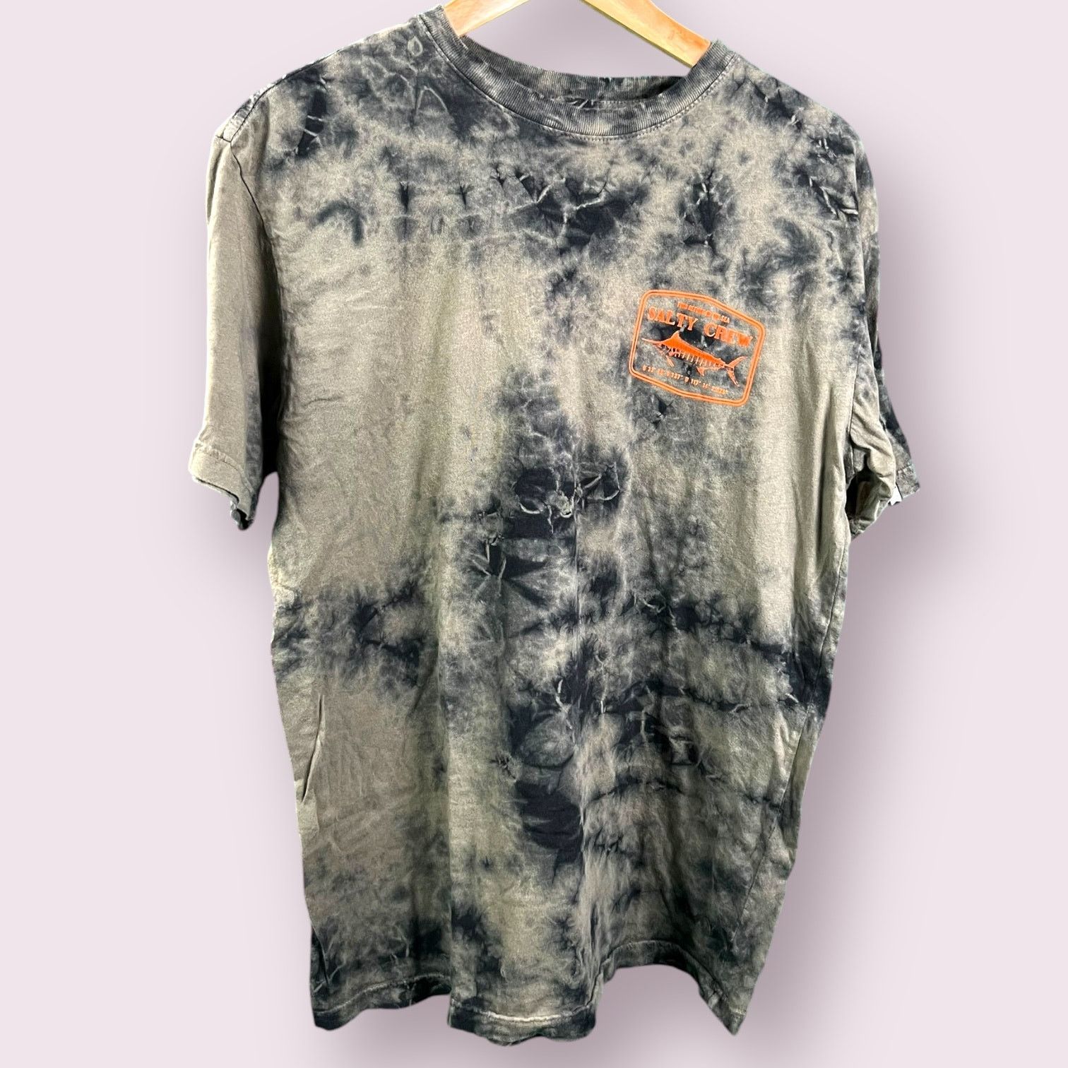 Salt Valley Men's SALTY CREW Tie-Dye Logo T-Shirt Size M Premium Cotton Size US M / EU 48-50 / 2 - 1 Thumbnail