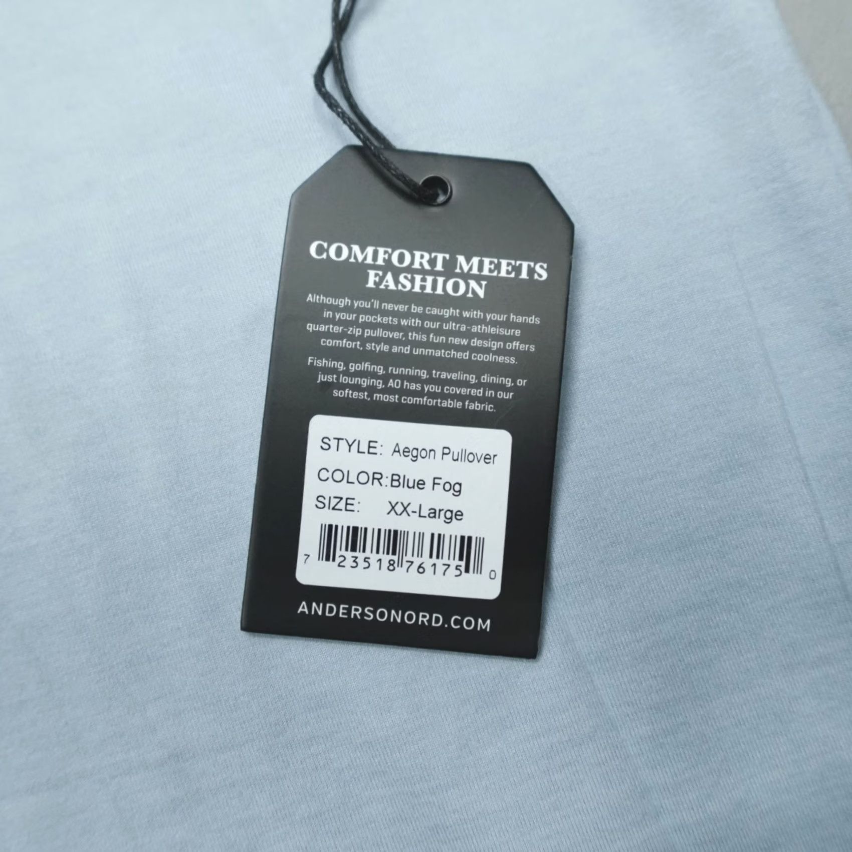 JW Anderson Anderson Ord Aegon Pullover 1/4 Zip Men's 2XL Blue Fog Lightweight Shirt Long Sleeve Mock Neck Logo 90s Sports Tee? Size US XXL / EU 58 / 5 - 4 Thumbnail