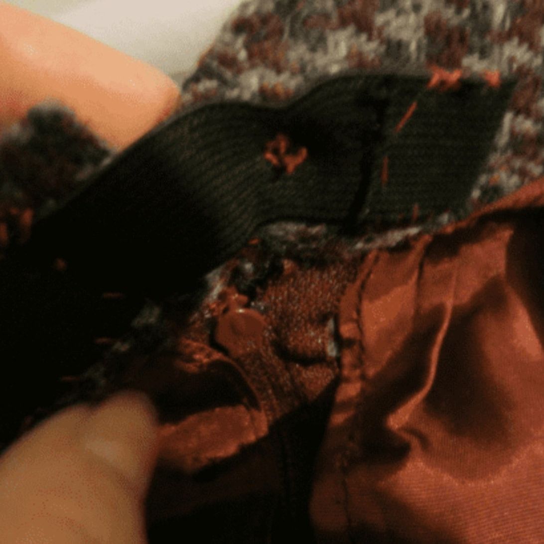 Other Vintage Wool Blend Houndstooth A-Line Skirt Harrington 16 Size 38" / US 16 / IT 52 - 5 Thumbnail