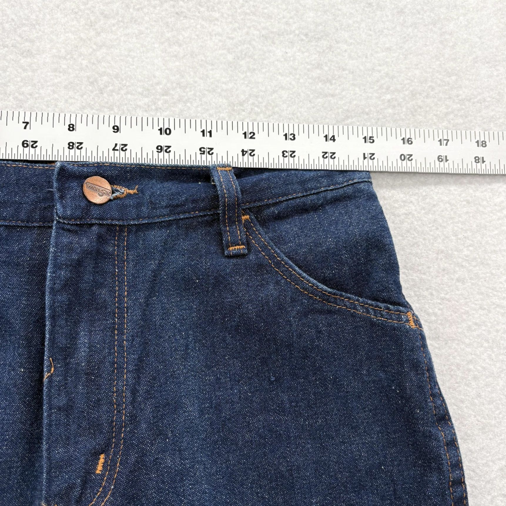 Wrangler VINTAGE Wrangler Jeans Mens 30x30 Blue Tripoli Straight Leg USA 80s NWT Size US 30 / EU 46 - 6 Thumbnail