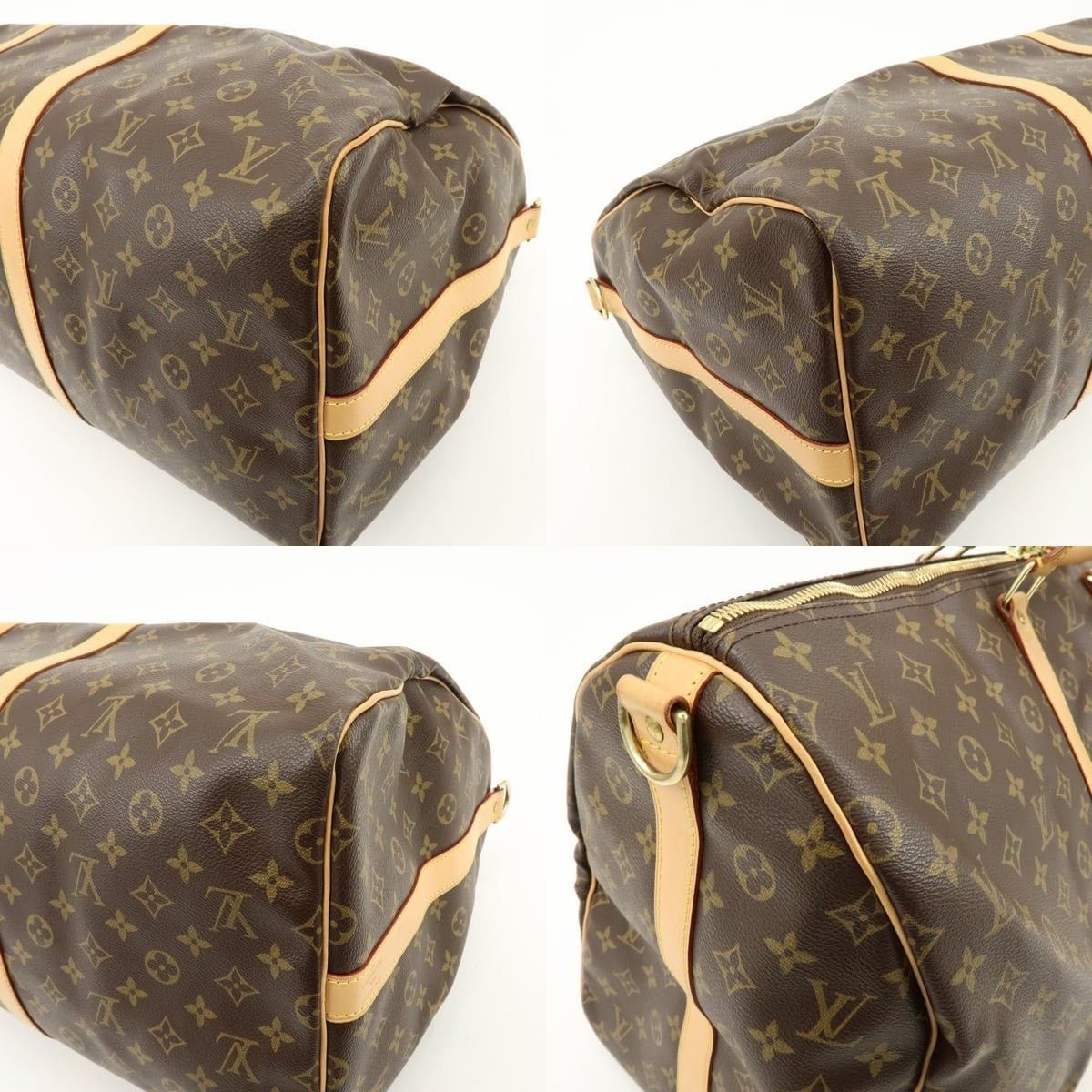 Louis Vuitton Louis Vuitton Monogram Keepall Bandouliere 55 Duffle Bag Size ONE SIZE - 5 Thumbnail