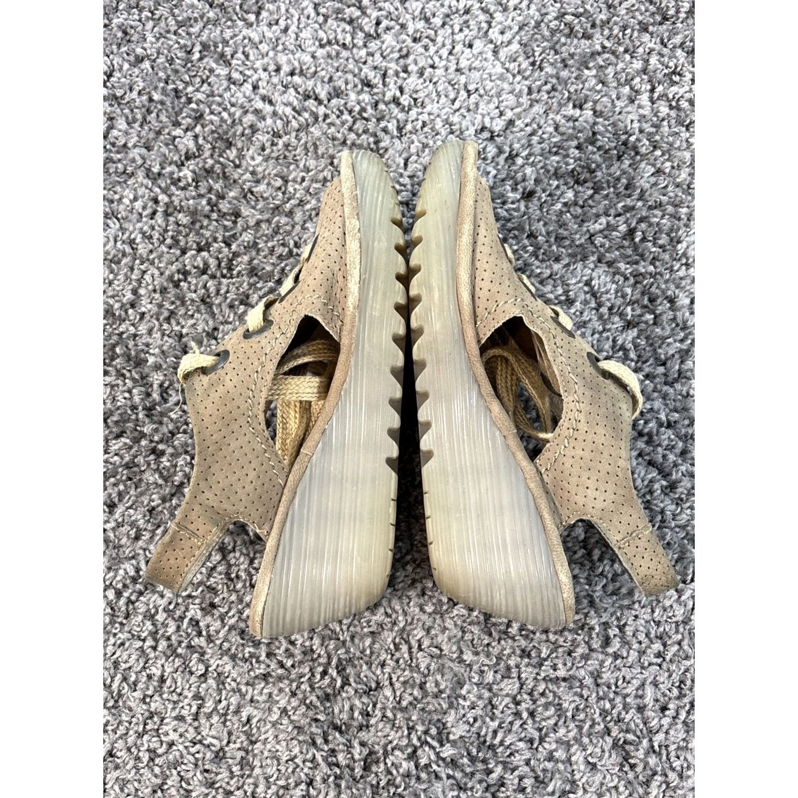 Fly London Fly London Yuta Womens Sandal Wedge Leather Lace Up Brown 39 US 8.5 Slingsback Rubber Upper Leather Fall Spring Summer Spain Mens Womens Girls? Size US 9 / IT 39 - 5 Thumbnail