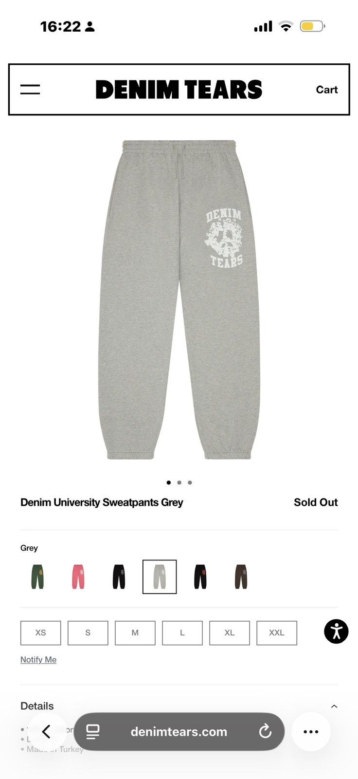 DENIM TEARS Denim Tears University Grey Bottoms - S Size US 30 / EU 46 - 1 Thumbnail