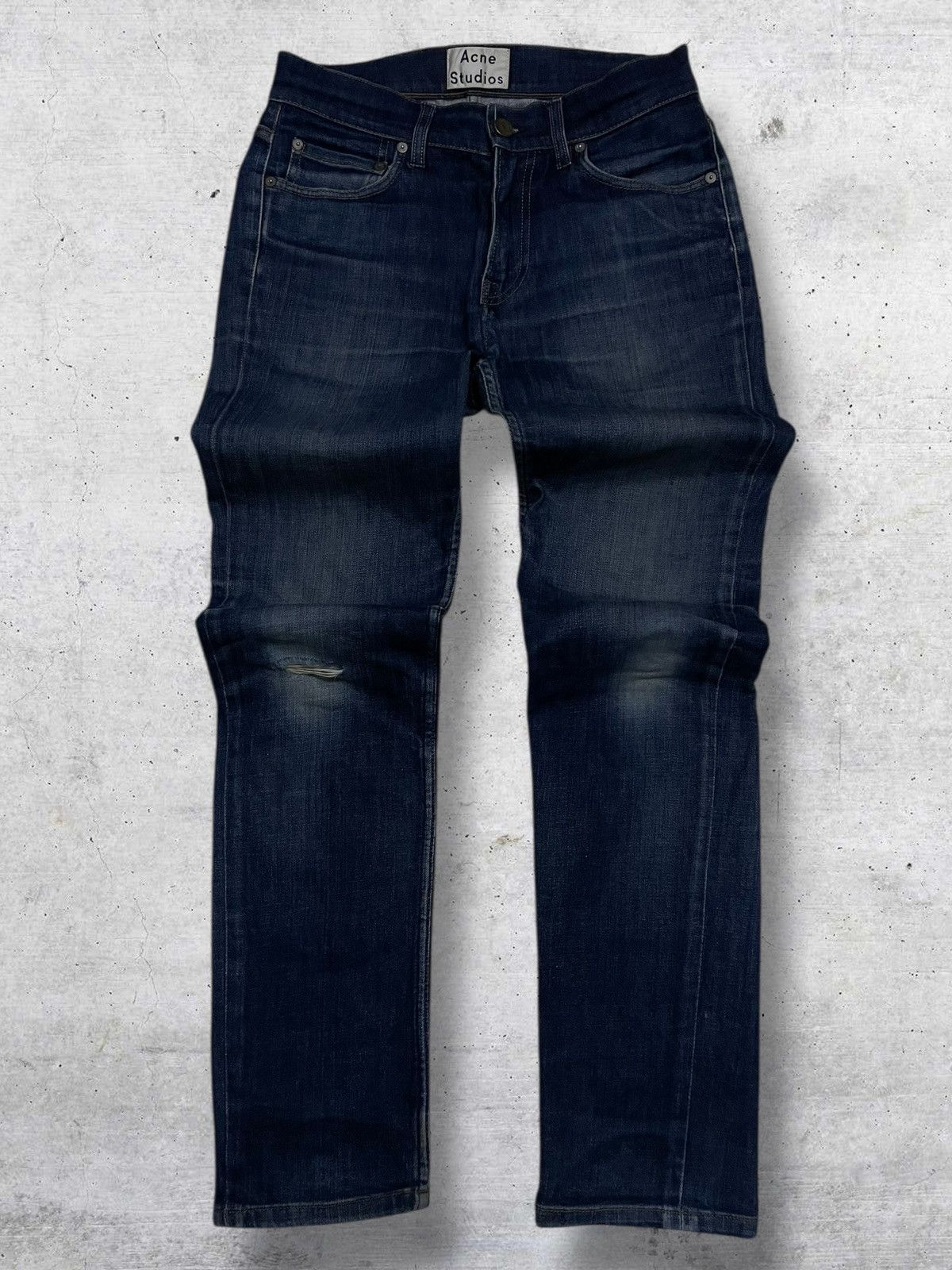 Acne Studios VINTAGE DESIGNER ACNE STUDIOS INDIGO DISTRESSED DENIM Size US 28 / EU 44 - 1 Thumbnail
