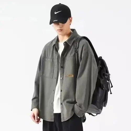 Designer × Japanese Brand Autumn Men's Long Sleeve Cargo Shirt Casual Size US M / EU 48-50 / 2 - 4 Thumbnail
