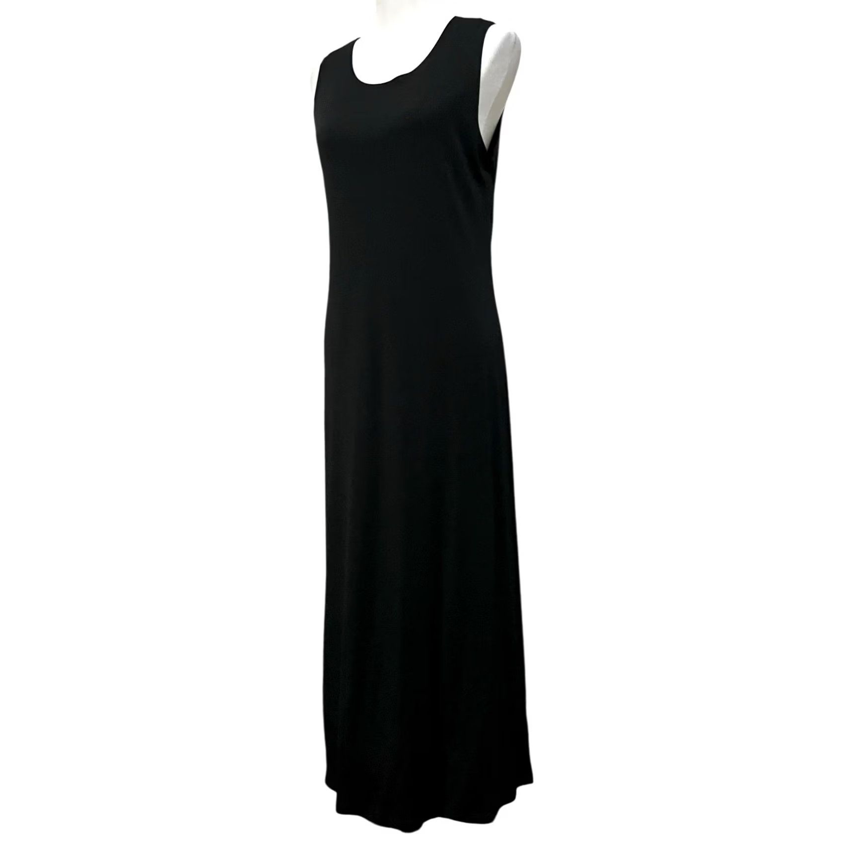 Vintage VINTAGE Comfy USA Black Knit Sleeveless Dress Midi L Women’s Sleeveless Dress Midi L Black Knit Sheath 90s Casual Party/Cocktail Womens Size L / US 10 / IT 46 - 3 Thumbnail
