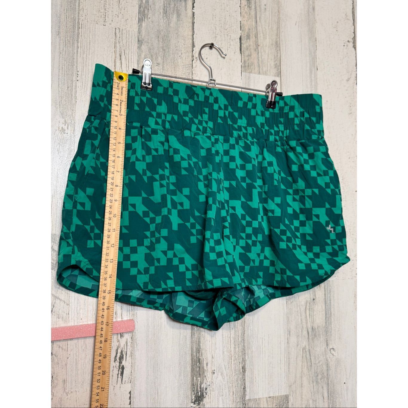 Other JoyLab Green Geometric Active Shorts Women’s XL High Waist W Size 38" / US 16 / IT 52 - 5 Thumbnail