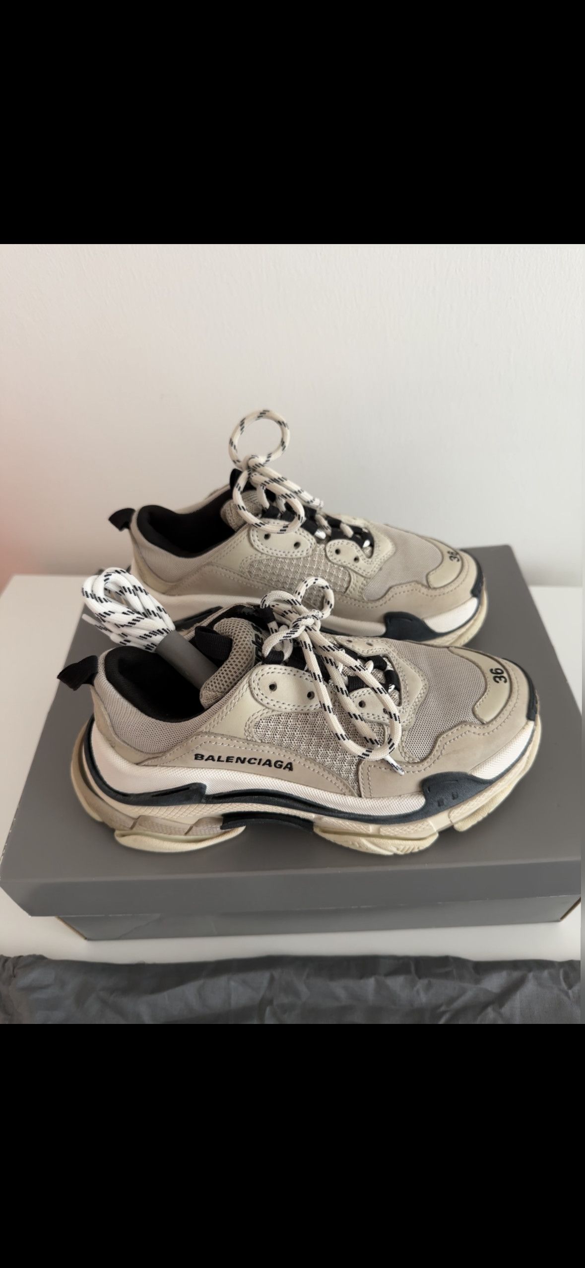 Balenciaga Balenciaga Triple S Cloth Trainers Size US 6 / IT 36 - 2 Thumbnail