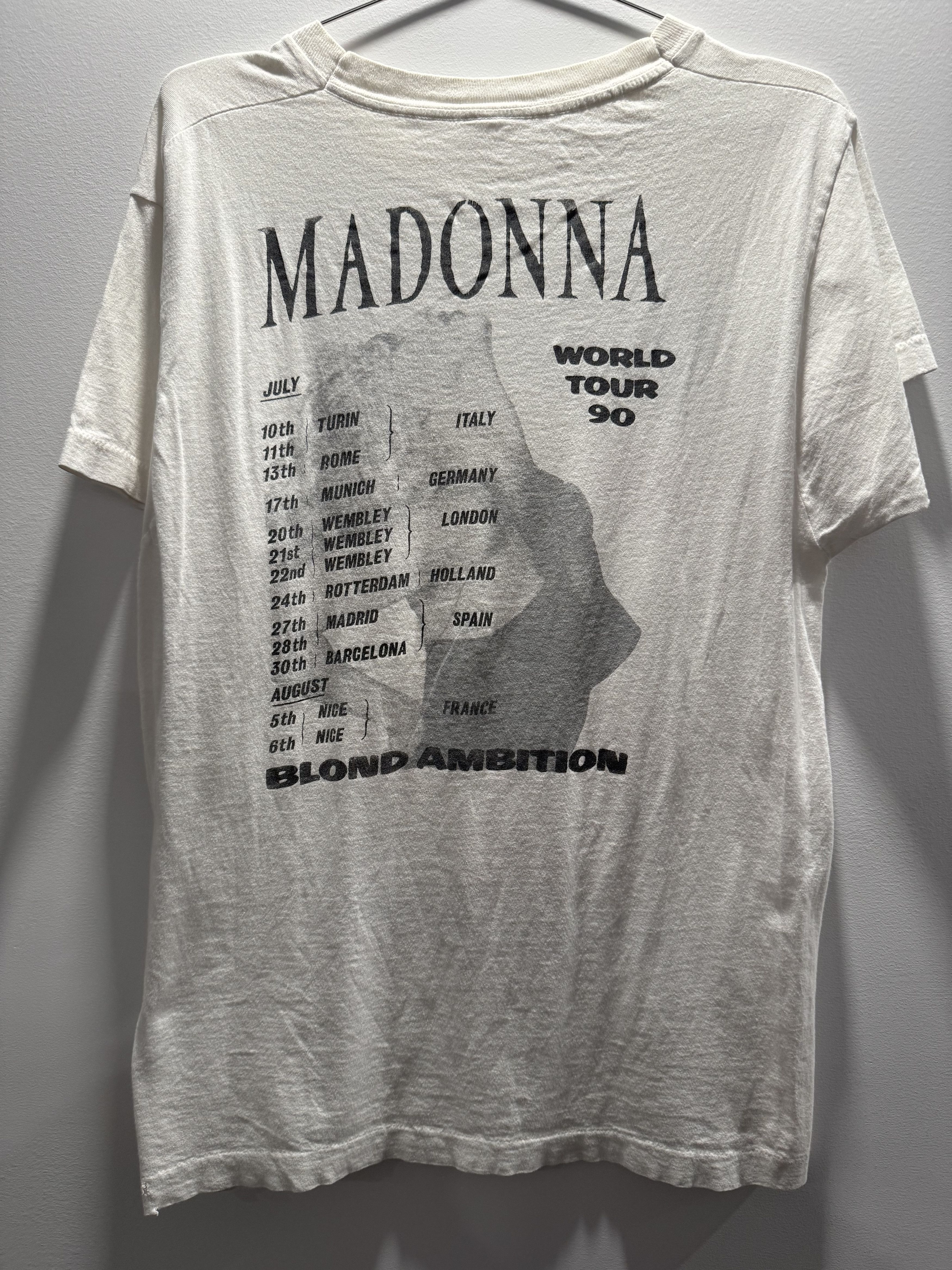 Vintage Vinatge 1990 Madonna Blond Ambition Tee Size US L / EU 52-54 / 3 - 2 Thumbnail