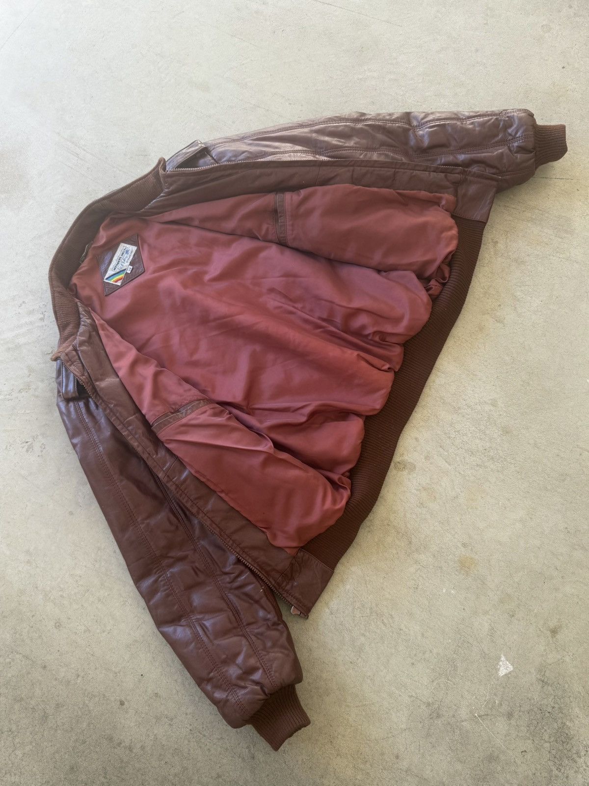 Members Only Members Only 70s 80s Leather Bomber Jacket Size US S / EU 44-46 / 1 - 9 Thumbnail