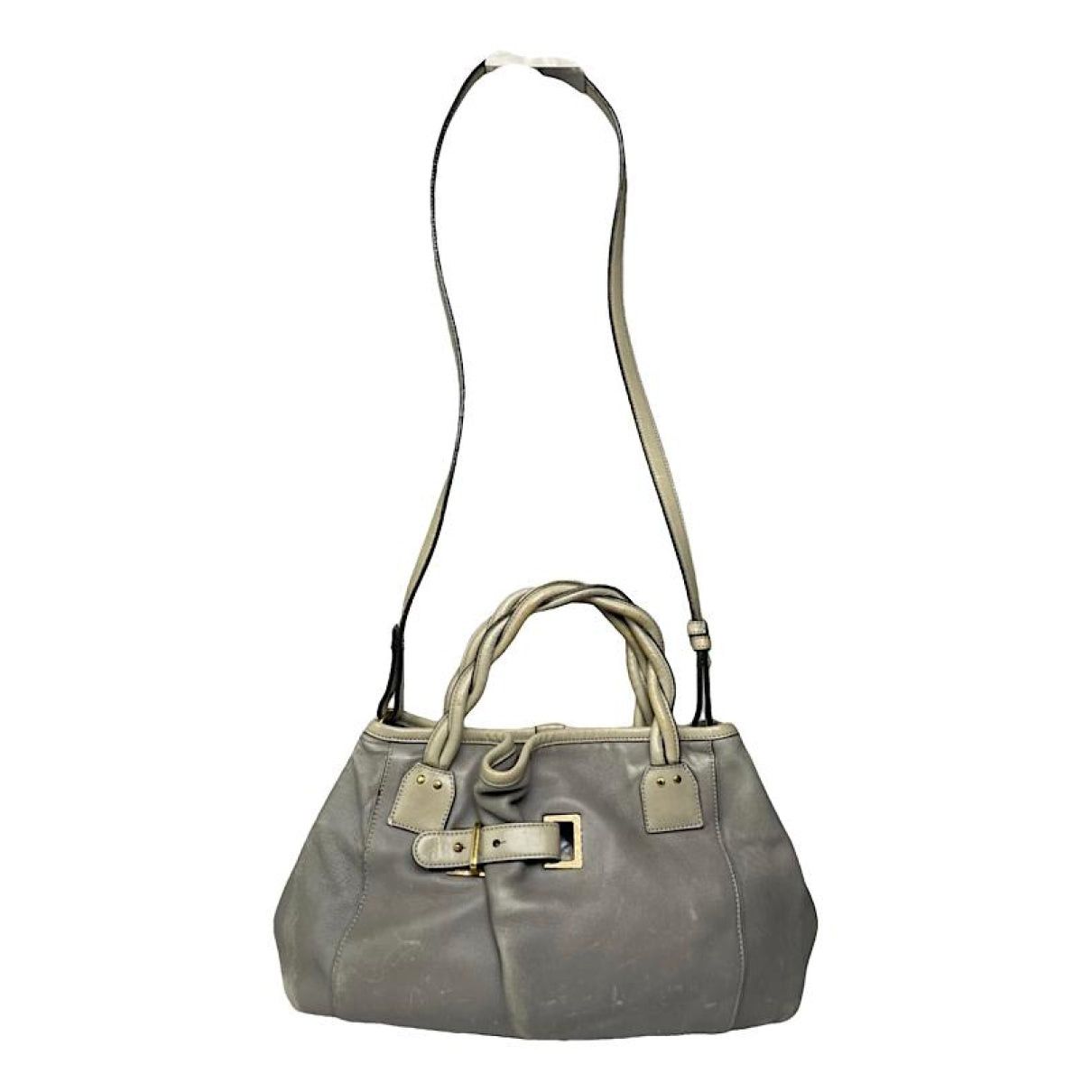 Chloe Chloé Paraty Grey Leather Handbag Size ONE SIZE - 1 Thumbnail