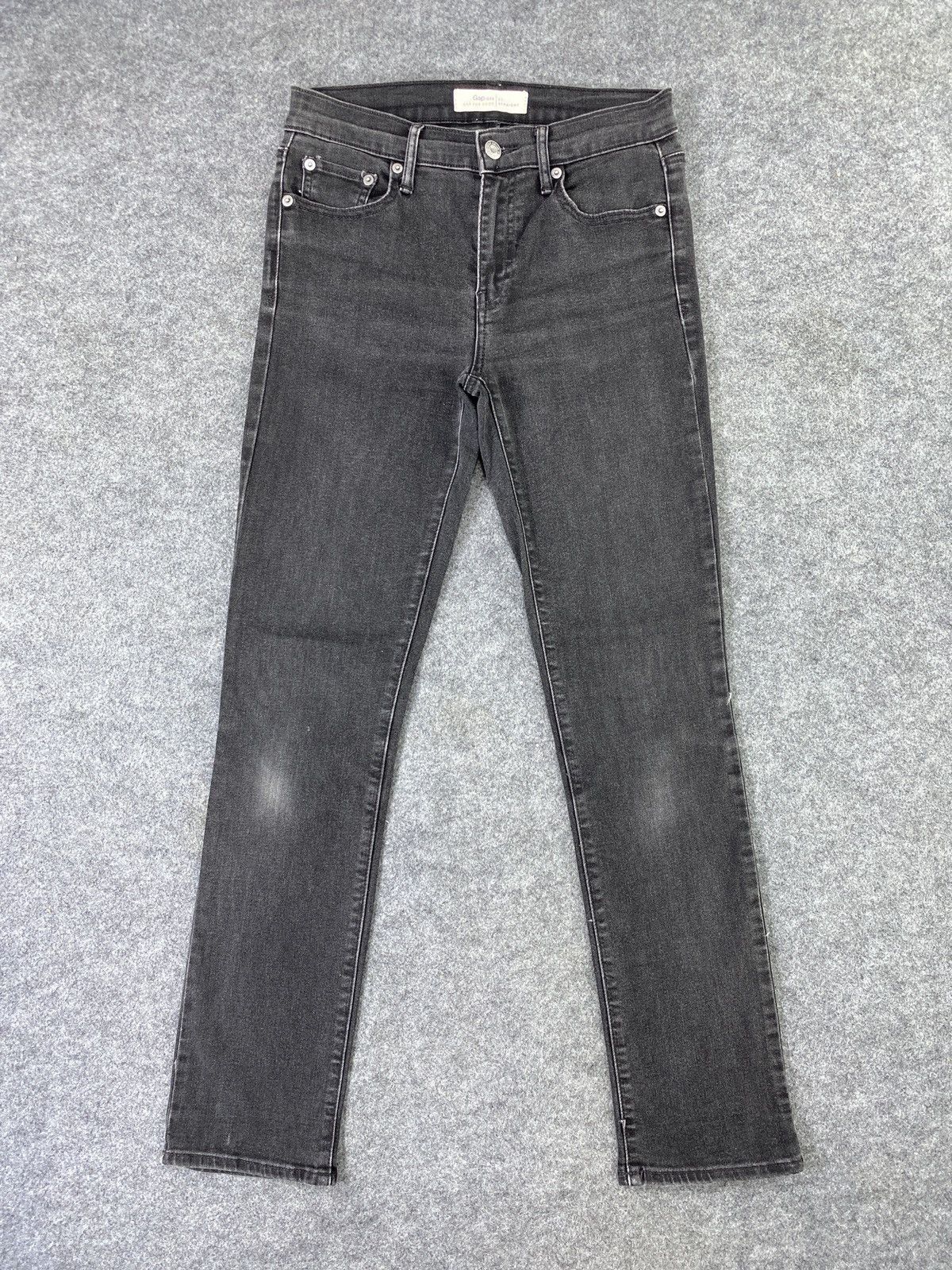 Gap × Jean Gap Straight soft Black Jeans - J1064 Size 27" / US 4 / IT 40 - 1 Thumbnail