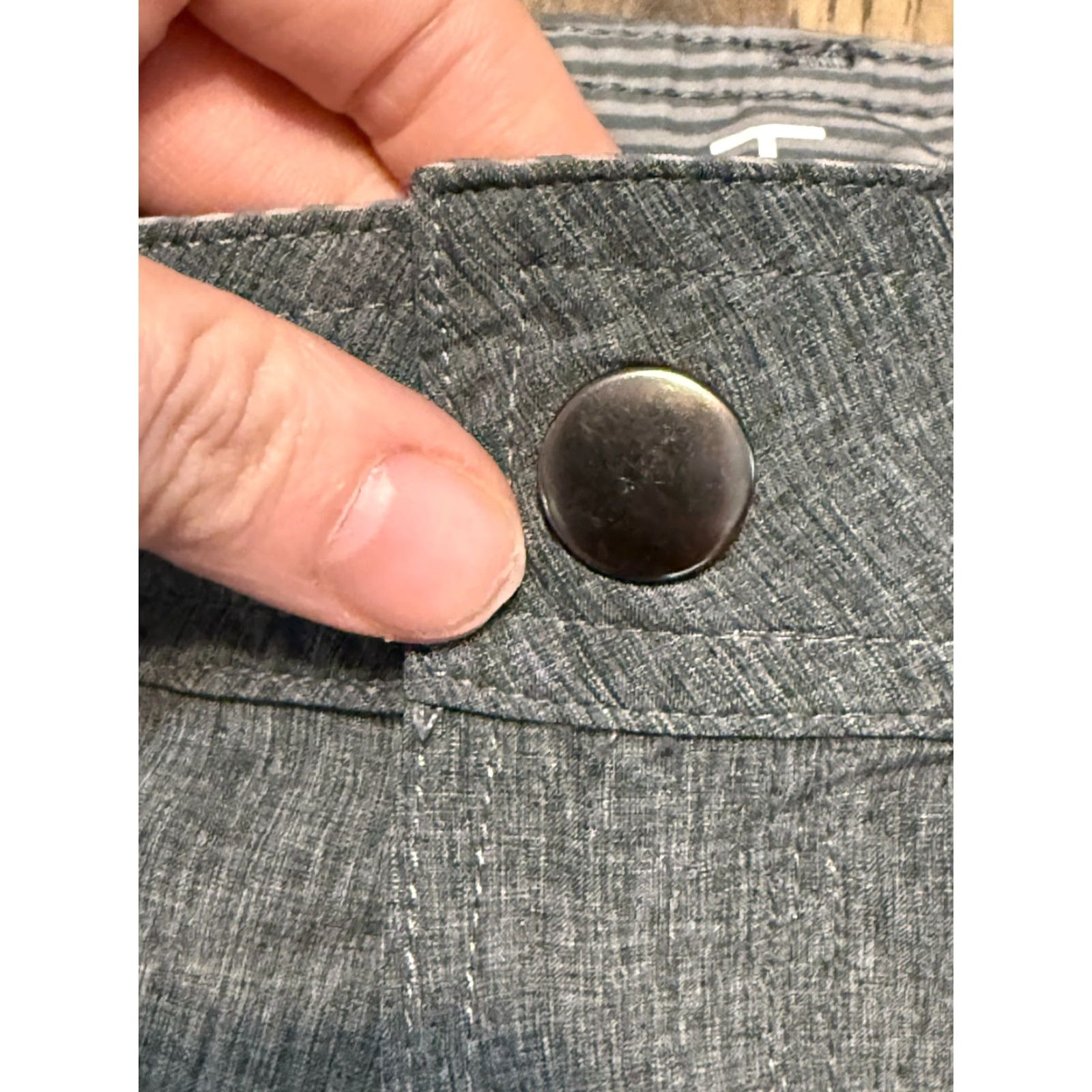 Vintage Abbot Main Shorts Men's 34 Gray Chino Shorts Flat Front Pockets Vintage? No Size US 34 / EU 50 - 5 Thumbnail