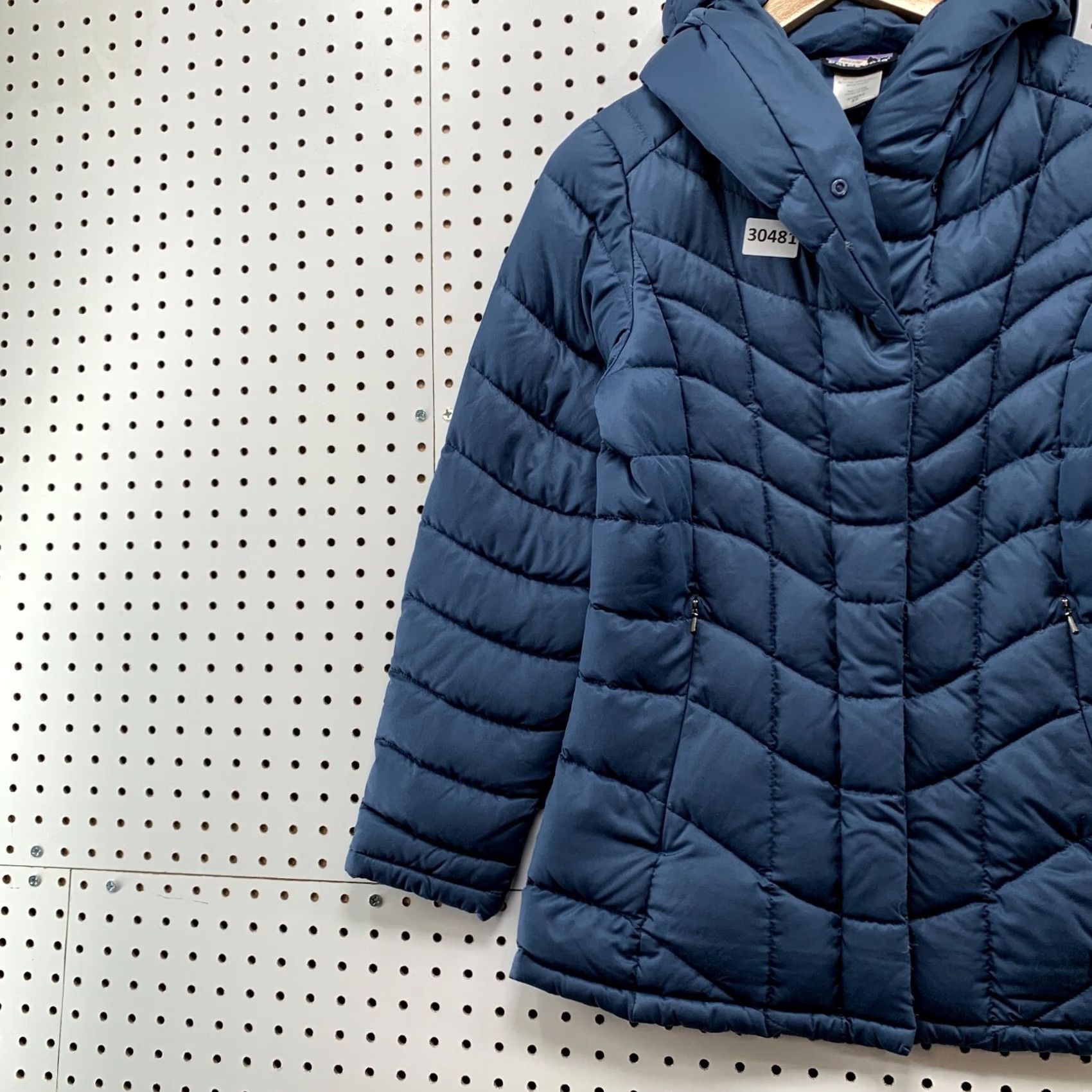 Patagonia Patagonia Down Puffer Jacket Womens XS Downtown Loft Blue Hooded Coat Size XS / US 0-2 / IT 36-38 - 3 Thumbnail