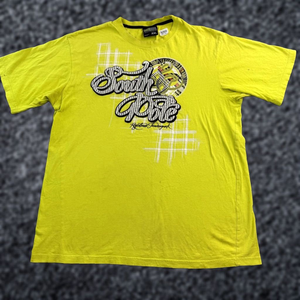 Southpole Southpole Shirt Mens 2XL Yellow Graphic Logo Short Sleeve Streetwear Tee Size US XXL / EU 58 / 5 - 1 Thumbnail