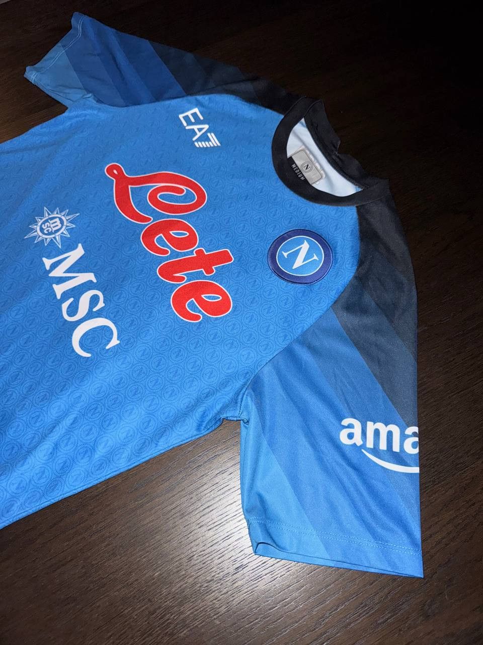 Emporio Armani SSC Napoli 22/23 Home Kit #Kvaratskheila 77- FREE SHIPPING Size US M / EU 48-50 / 2 - 6 Thumbnail