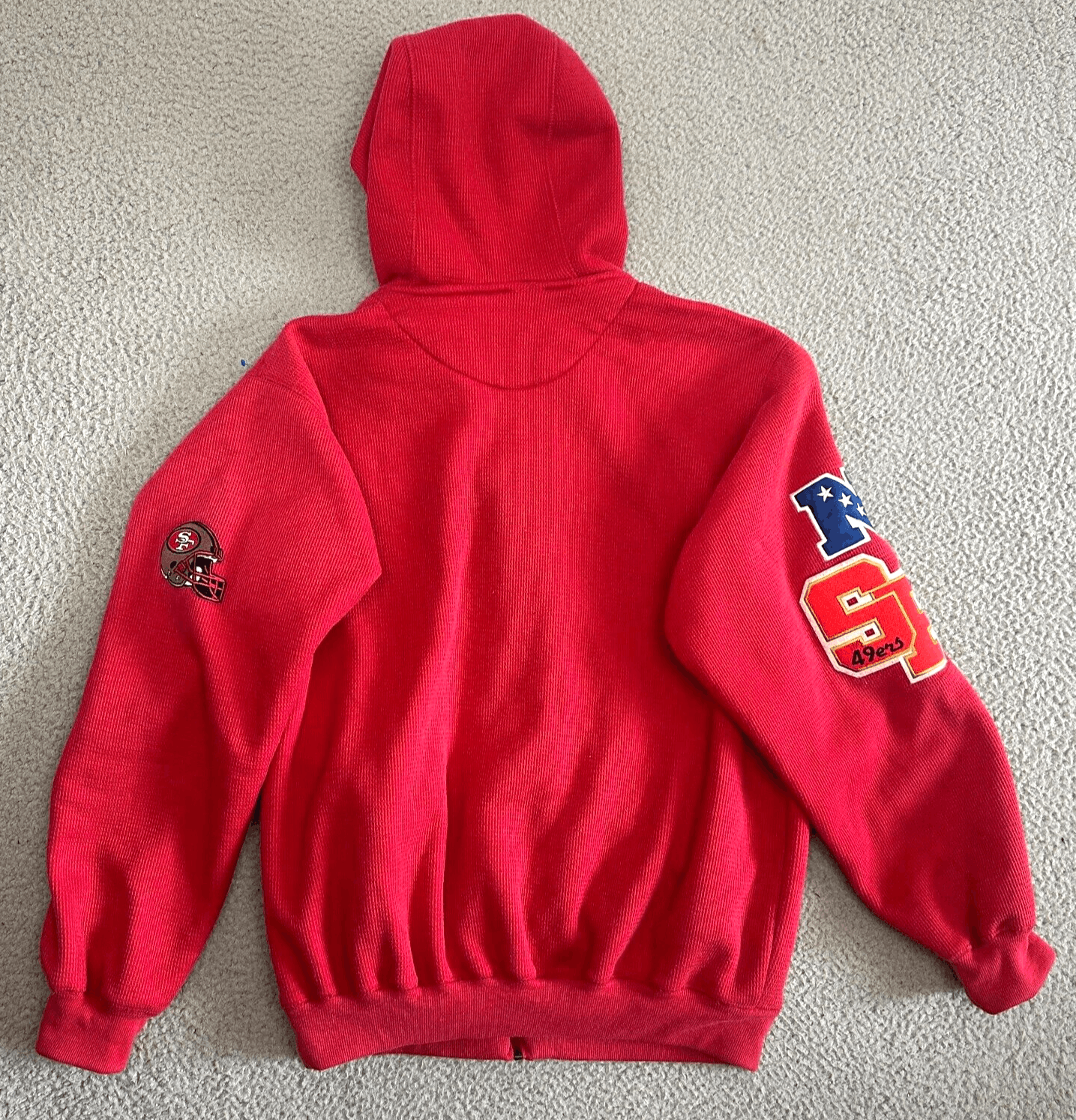NFL NFL 49ers Thermal Sherpa Lined Jacket Patches Waffle Knit Size US M / EU 48-50 / 2 - 2 Thumbnail