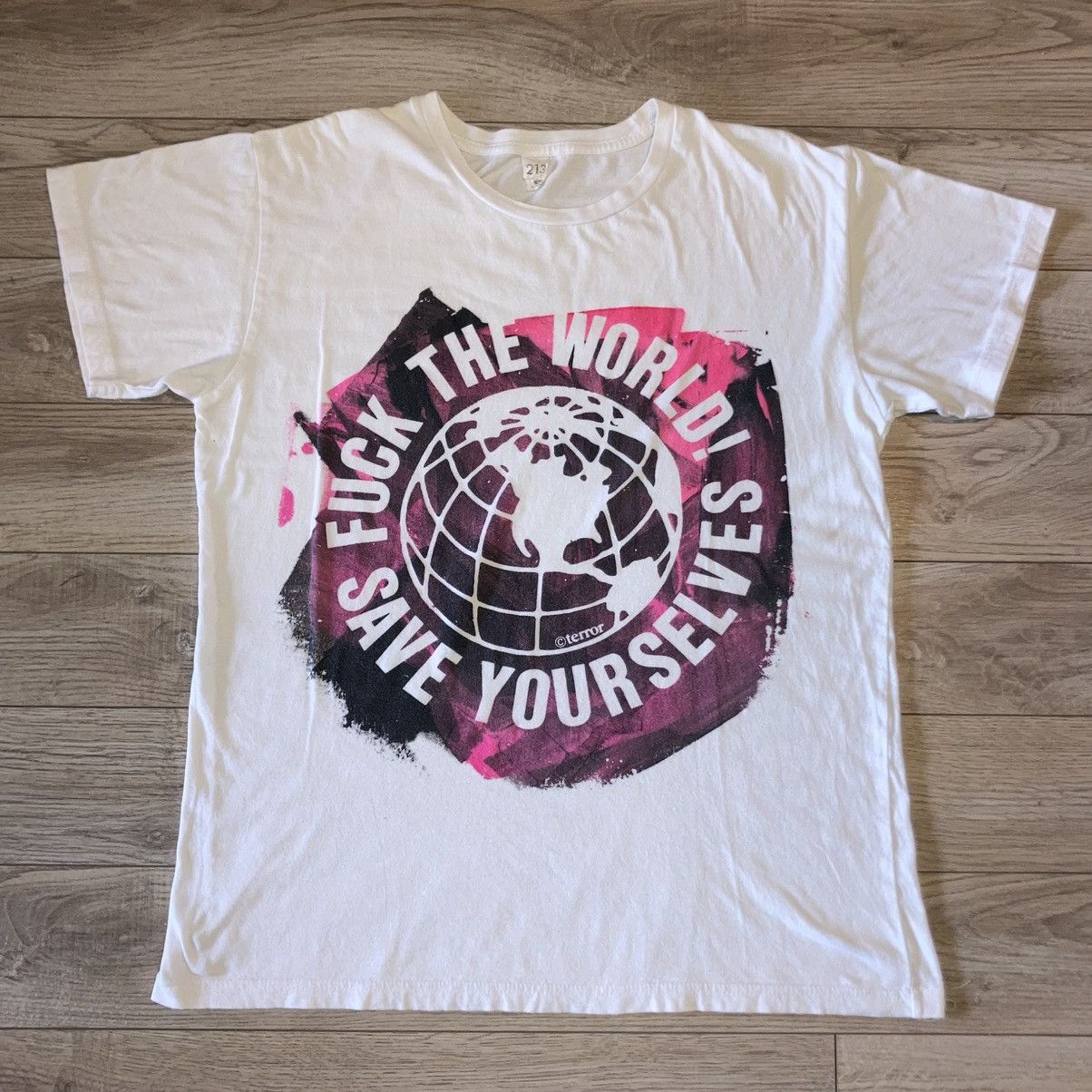 Other Don Rock Terror F*ck the World Save Yourself tee Size US L / EU 52-54 / 3 - 1 Thumbnail