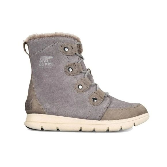 SOREL Sorel Explorer Joan Gray Suede Leather Lace-up Sneaker Winte Size US 9.5 / IT 39.5 - 9 Thumbnail