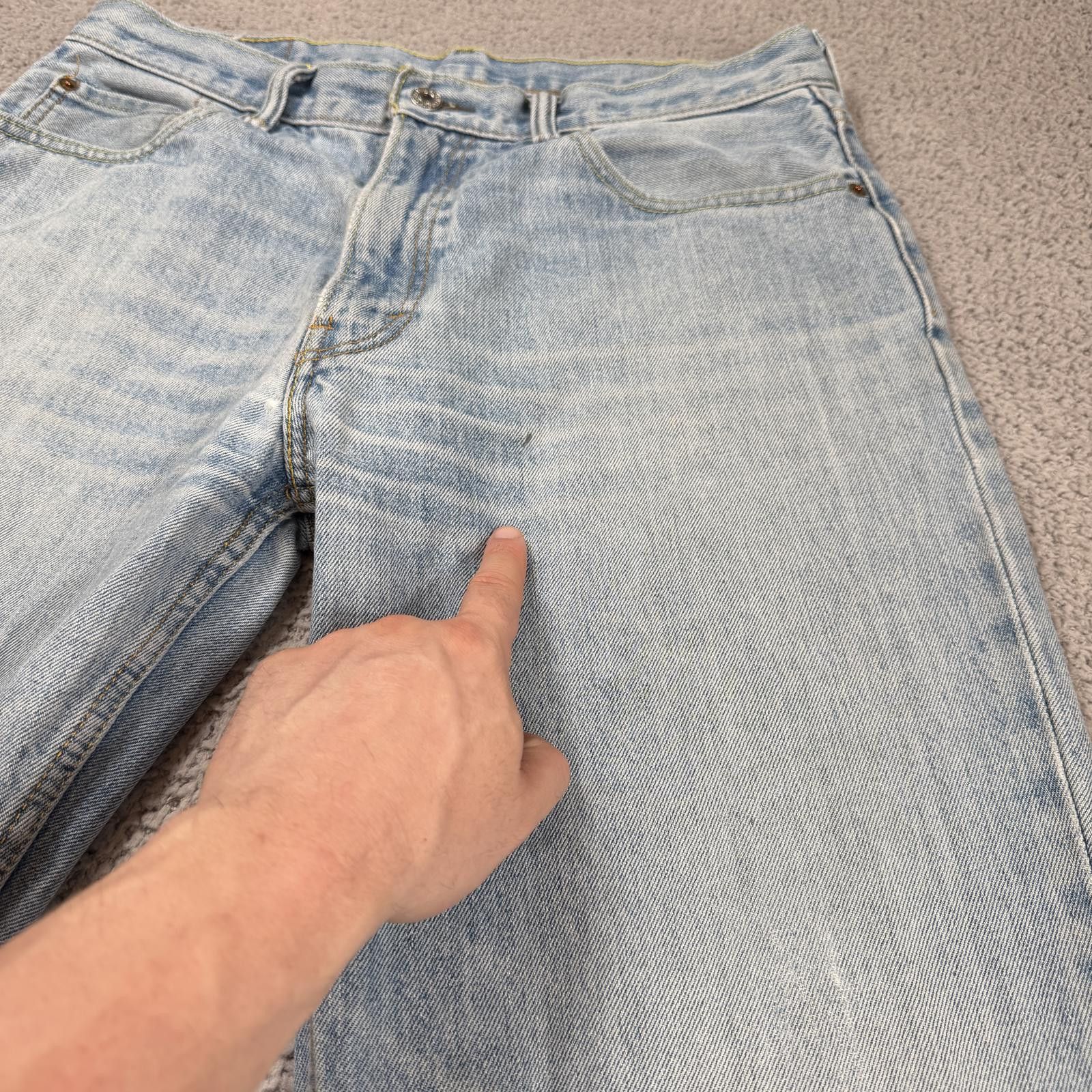 Levi's Levis 550 Relaxed Fit Jeans 34x29 Light Wash Distressed Size US 34 / EU 50 - 8 Thumbnail