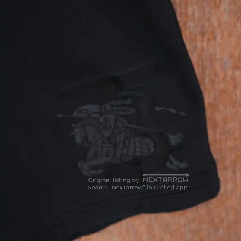 Burberry Burberry Black Embroidered Men's Shorts. Size US 26 / EU 42 - 4 Thumbnail