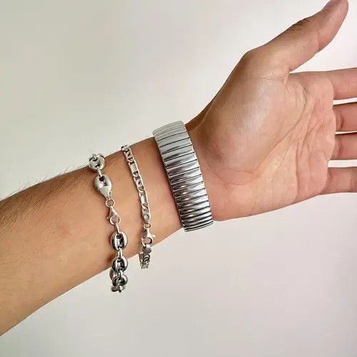 Jewelry 2000s vintage style stainless steel quartz luxury watch Size ONE SIZE - 6 Thumbnail