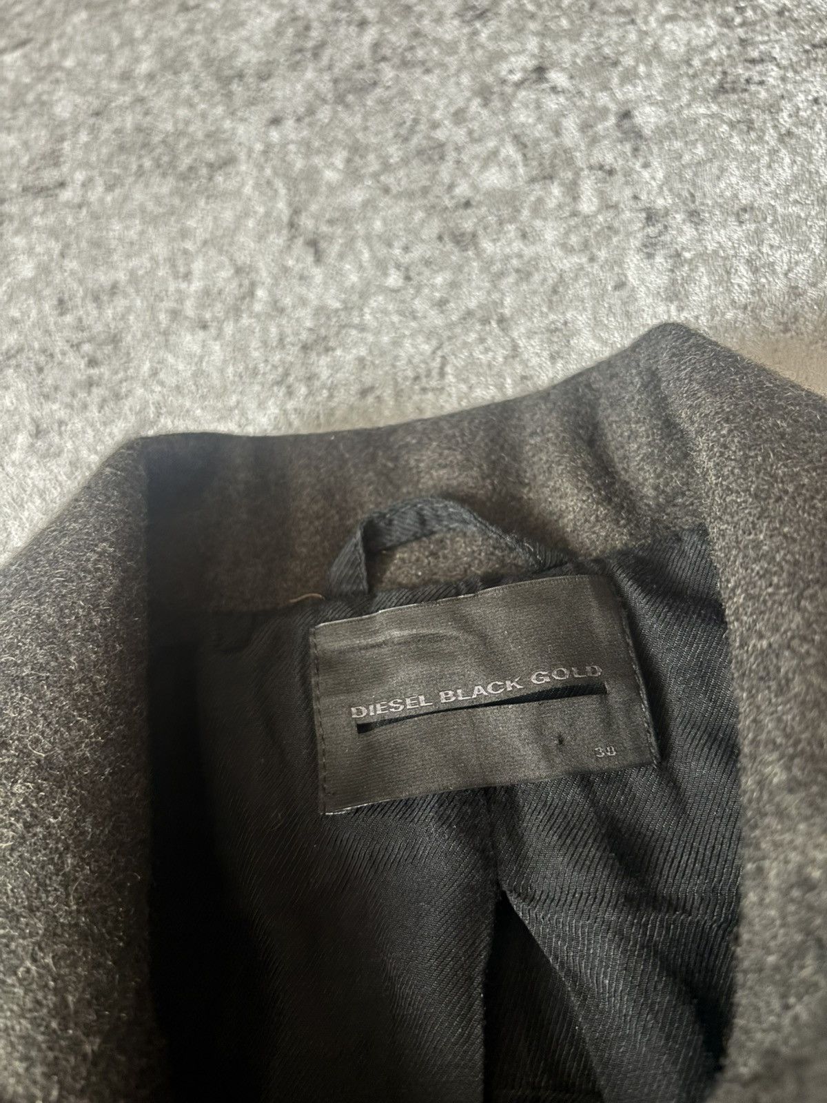 Diesel Black Gold DIESEL BLACK GOLD WOOL/LEATHER JACKET Size XS / US 0-2 / IT 36-38 - 8 Thumbnail