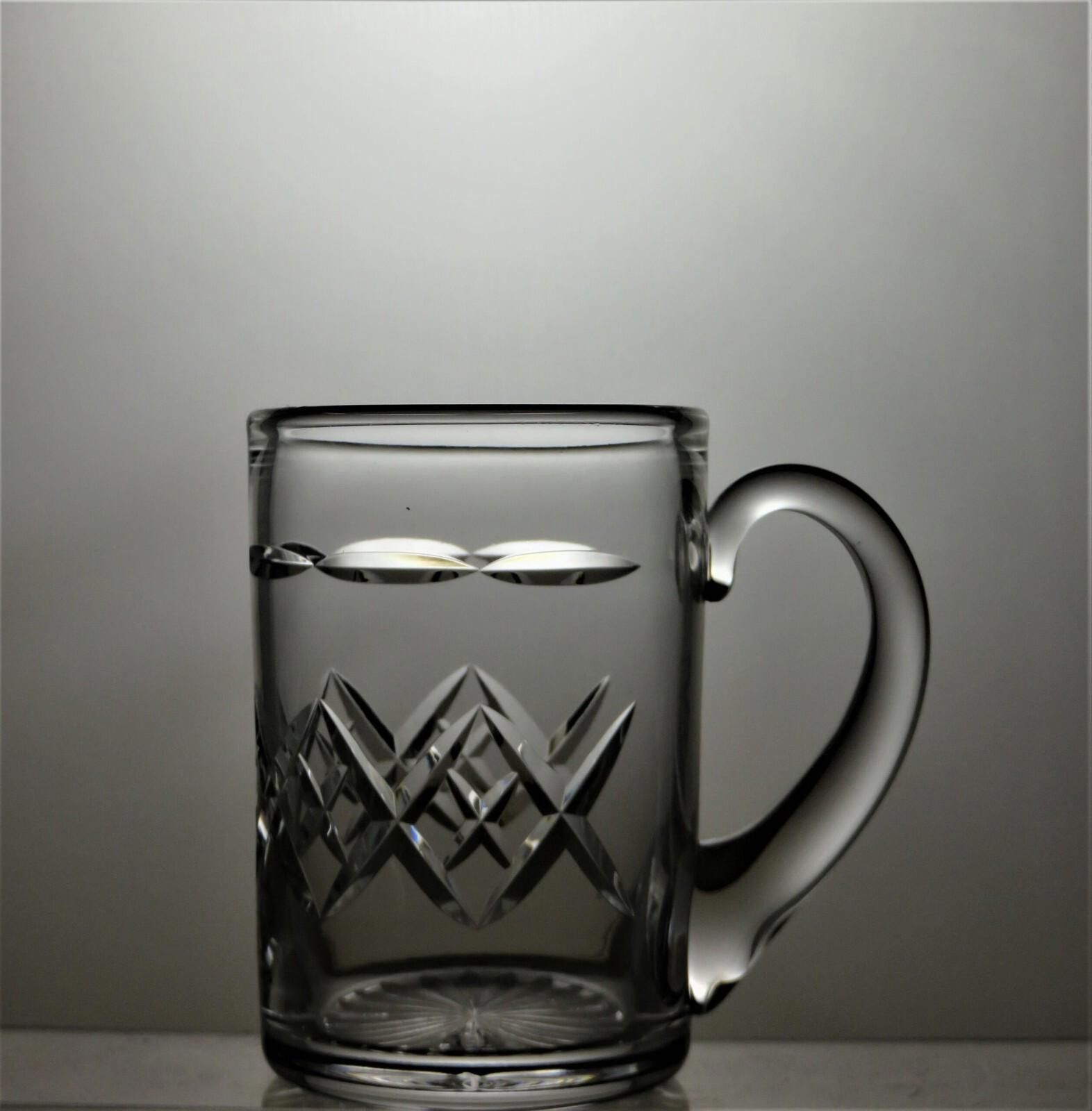 Tudor Tudor Crystal Cut Glass Beer Mug Tankard 4 1/4" Size ONE SIZE - 3 Thumbnail