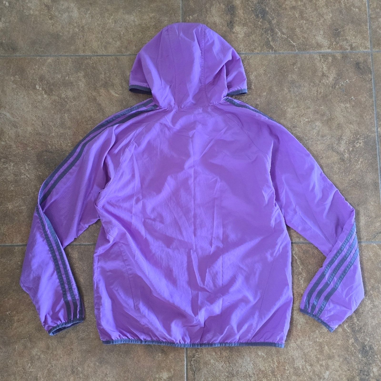 Adidas Purple Grey | ADIDAS | Lightweight Zip Up Size M / US 6-8 / IT 42-44 - 2 Thumbnail