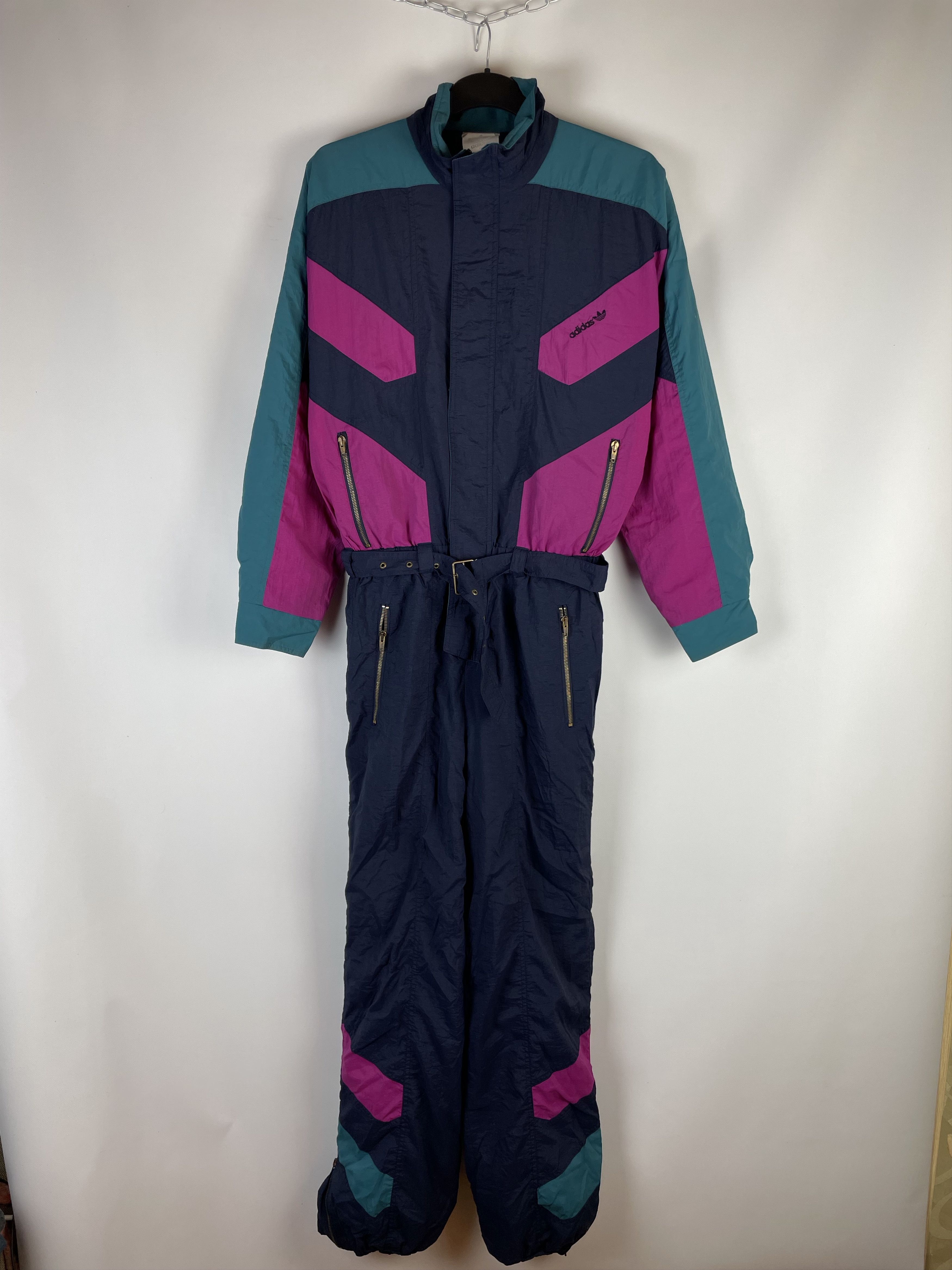 Adidas 90s ADIDAS Skisuit insulated Jumpsuit color block winter y2k Size US S / EU 44-46 / 1 - 1 Thumbnail