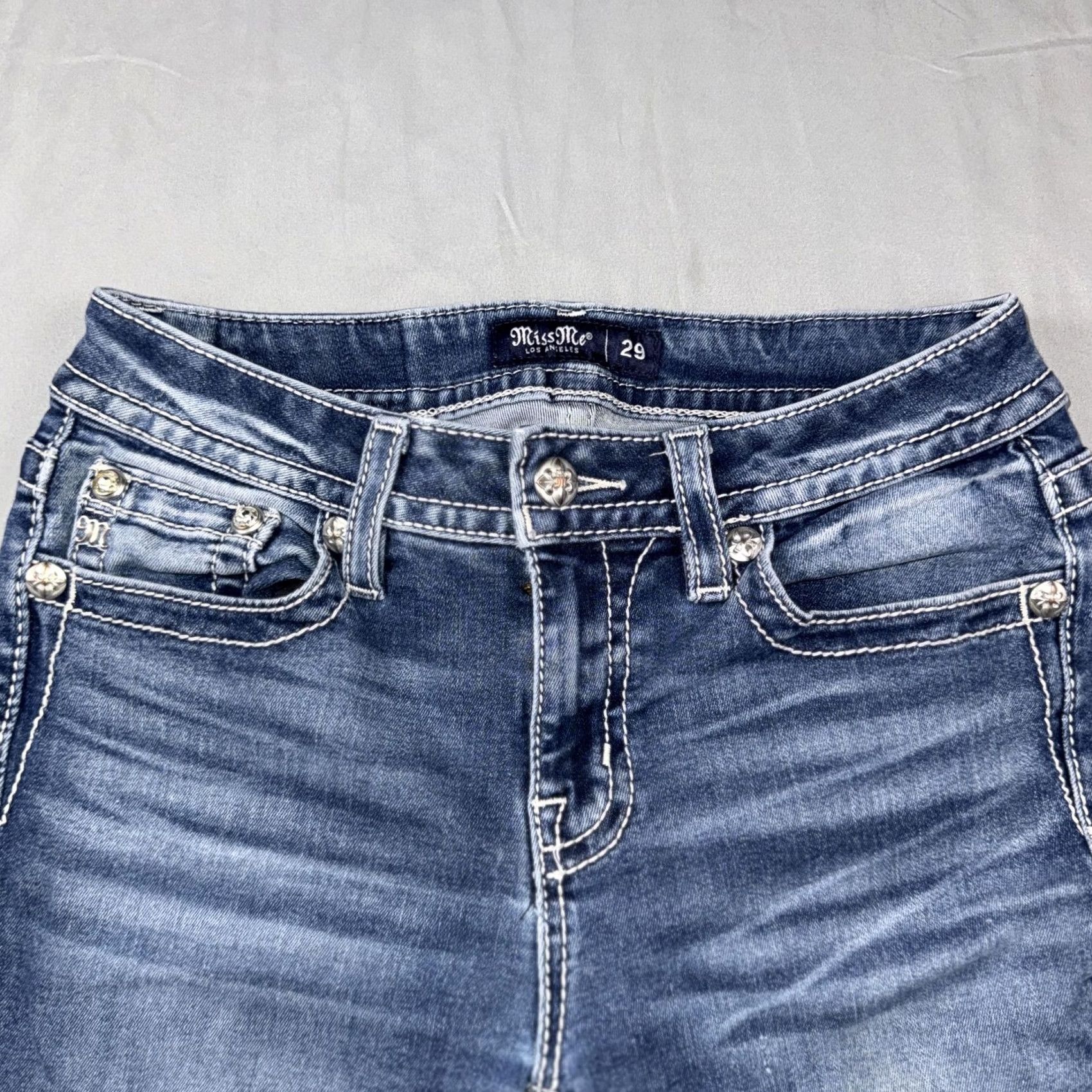 Miss Me Miss Me Womens Bootcut Jeans - 29 Size - Denim - Blue Size 29" - 5 Thumbnail