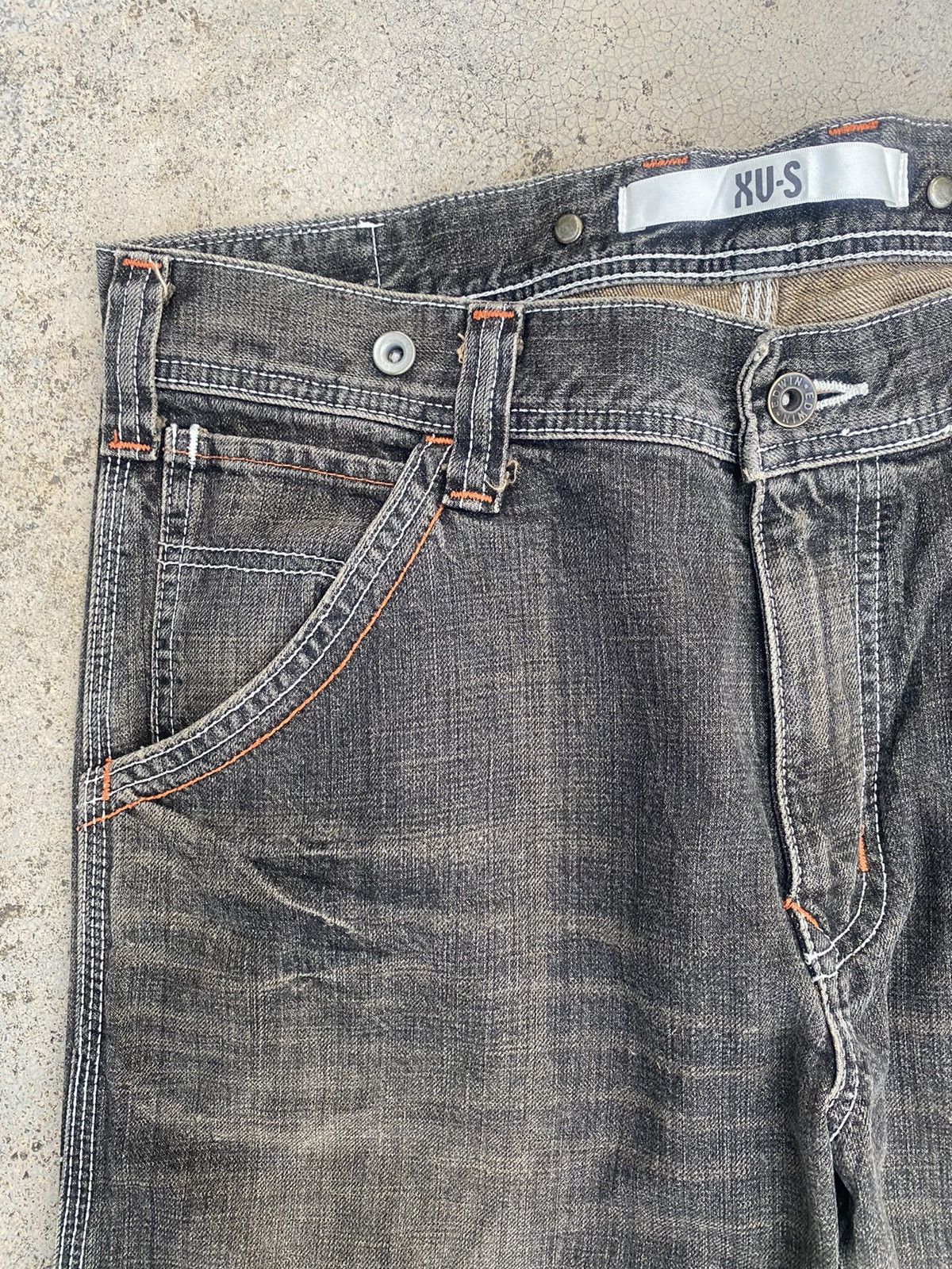 Edwin × Japanese Brand × Vintage Vintage y2k Edwin XV-S Faded Buckel Jeans Size US 33 - 4 Thumbnail