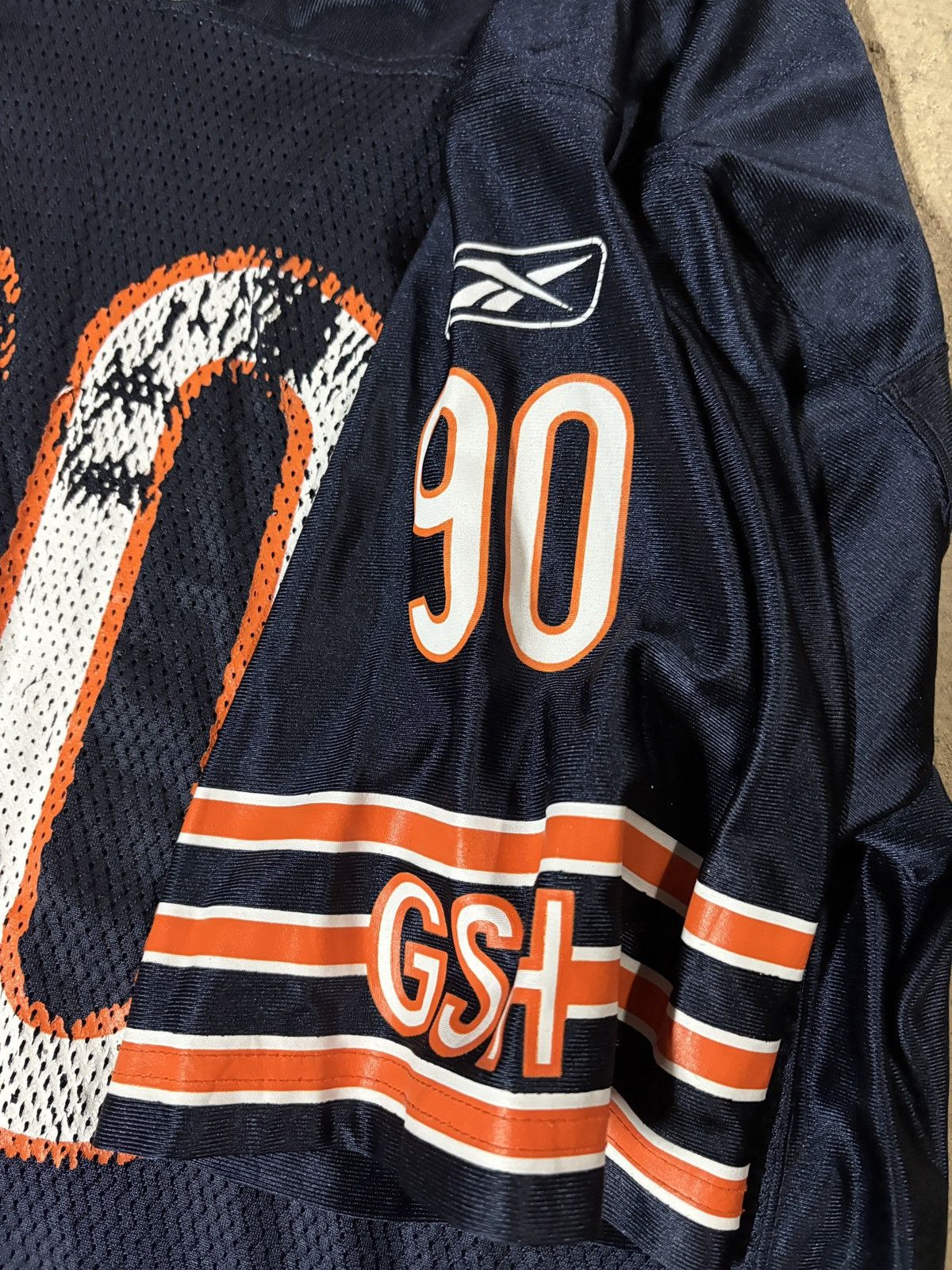 Reebok Reebok Julius Peppers Chicago Bears On Field #90 Jersey Navy Size US L / EU 52-54 / 3 - 3 Thumbnail