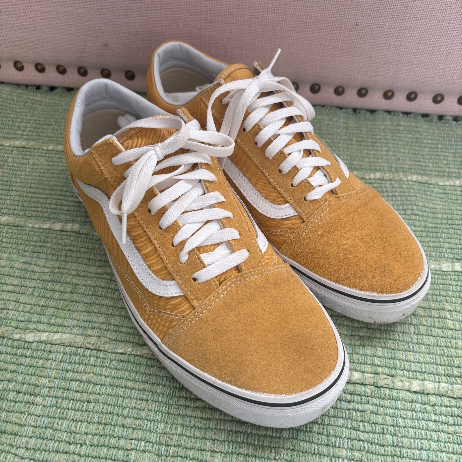 Vans Vans Yellow Low Top Suede Skate Shoes Mens Size 11.5 Size US 11.5 / EU 44-45 - 1 Thumbnail