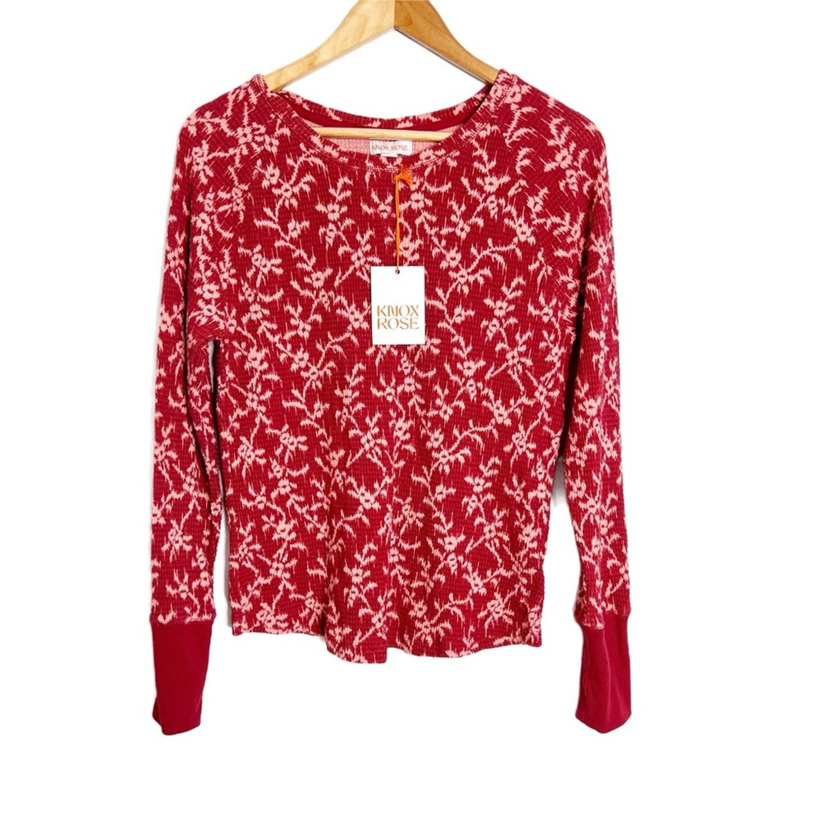 Target Basics New with Tag Women’s Knox Rose Floral Thermal Long Sleeve Size M / US 6-8 / IT 42-44 - 2 Thumbnail