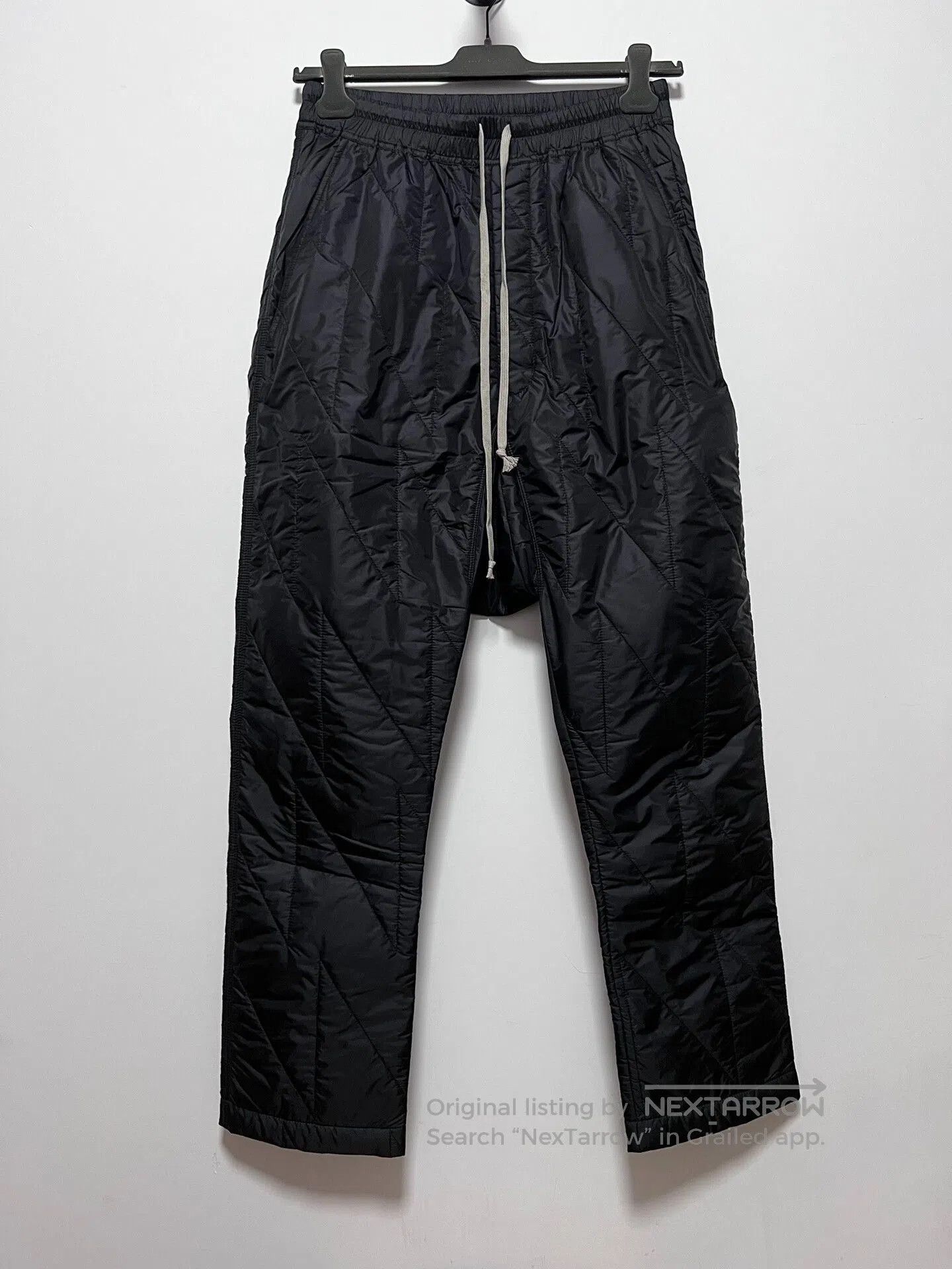 Rick Owens Black Quilted Drop.