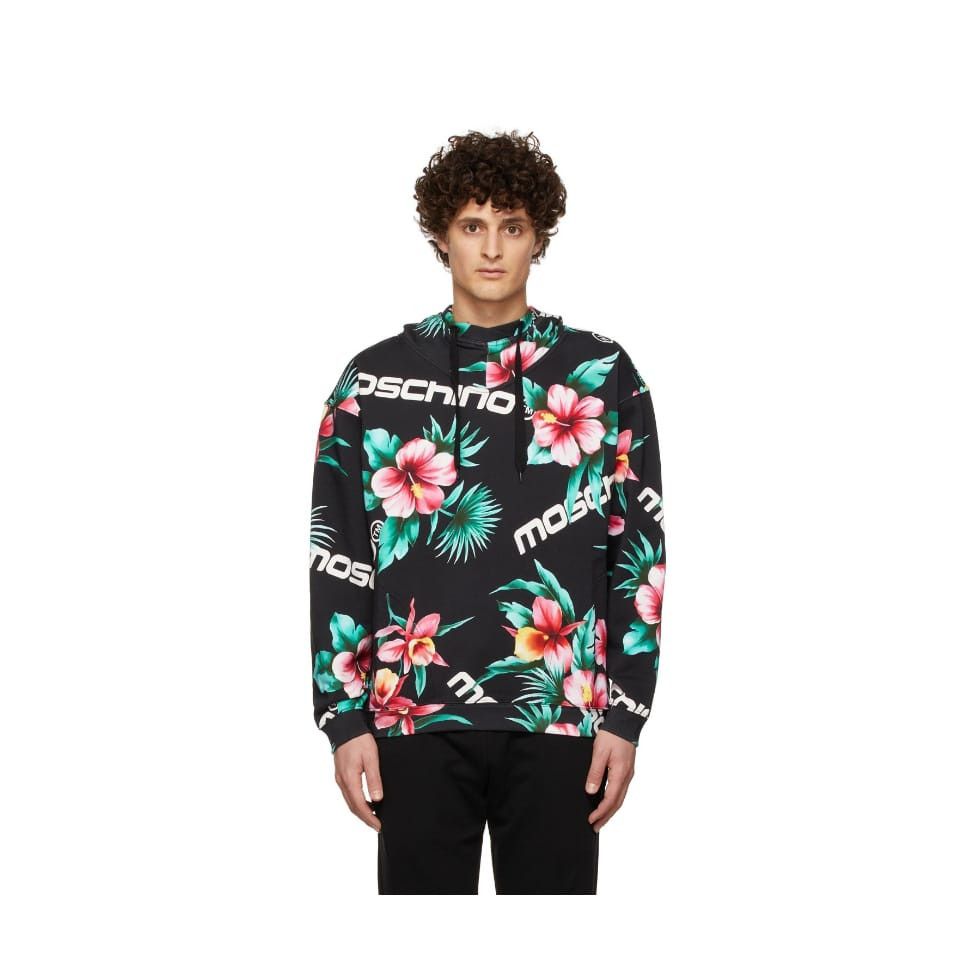 Moschino o1y0225 Logo Hoodie in Multicolor Size US M / EU 48-50 / 2 - 1 Thumbnail
