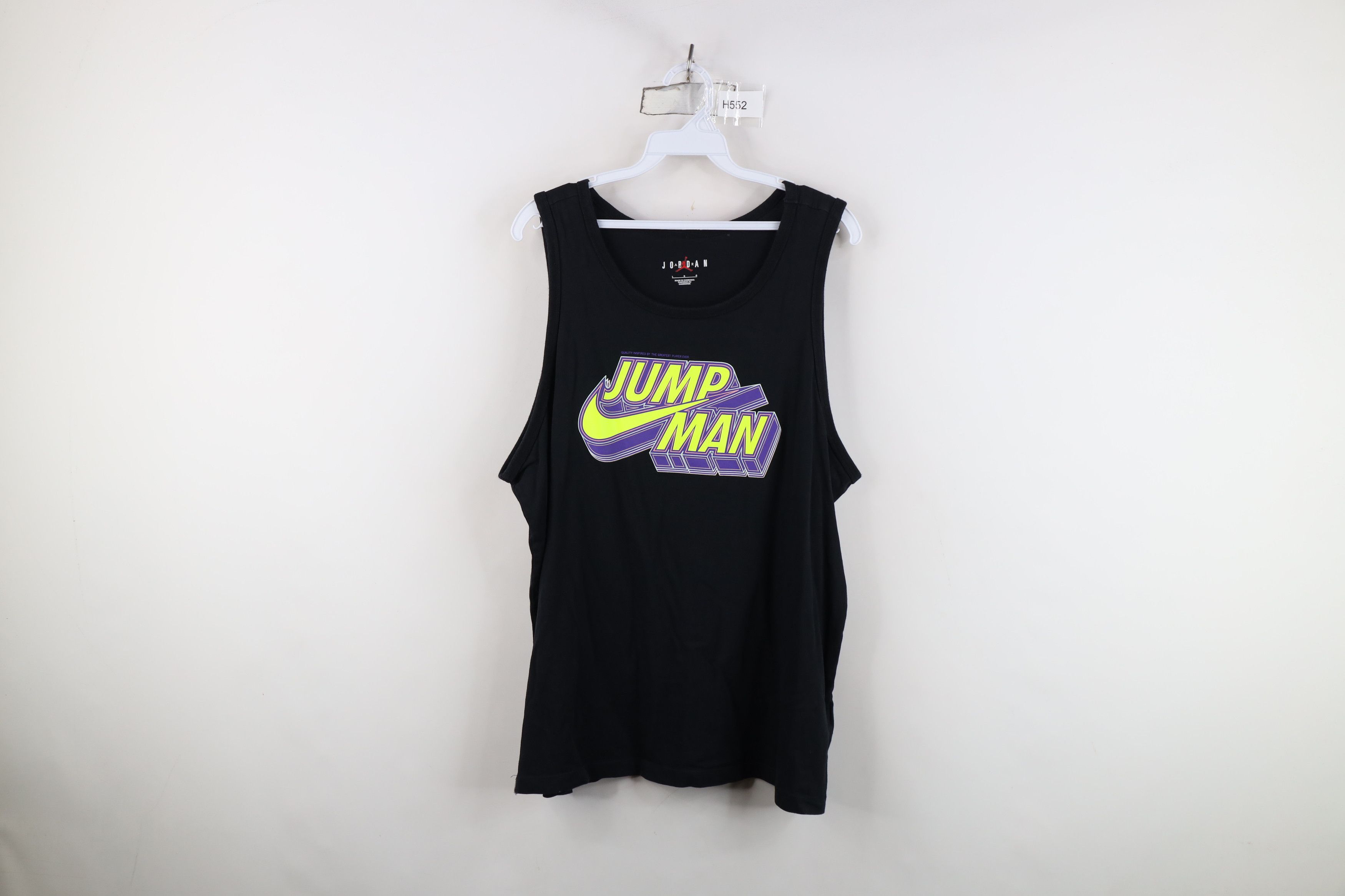Nike Nike Air Jordan Spell Out Jump Man Tank Top T-Shirt Black Size US L / EU 52-54 / 3 - 1 Thumbnail