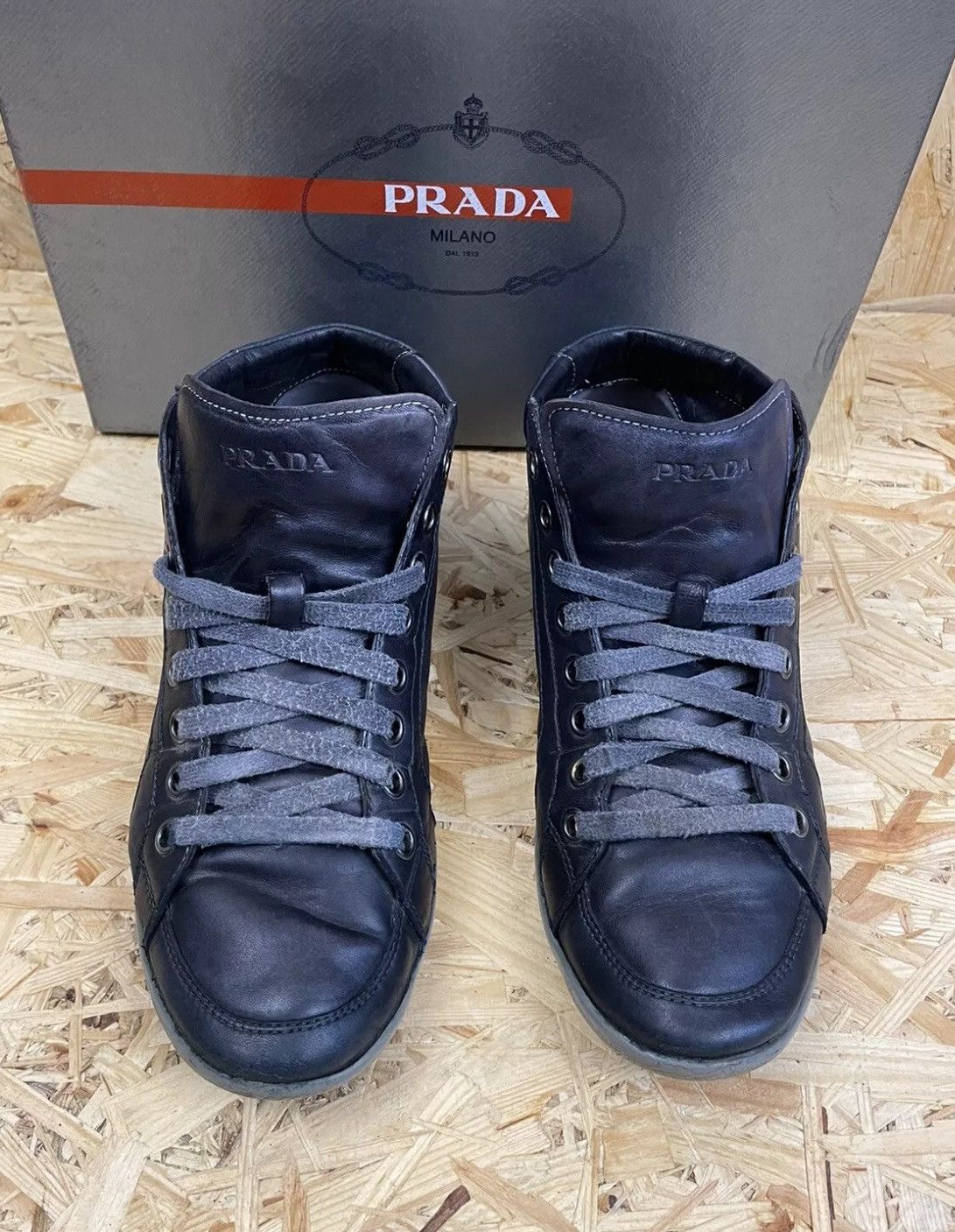 Prada Prada sneakers size 10 US dark blue Size US 10 / EU 43 - 1 Thumbnail