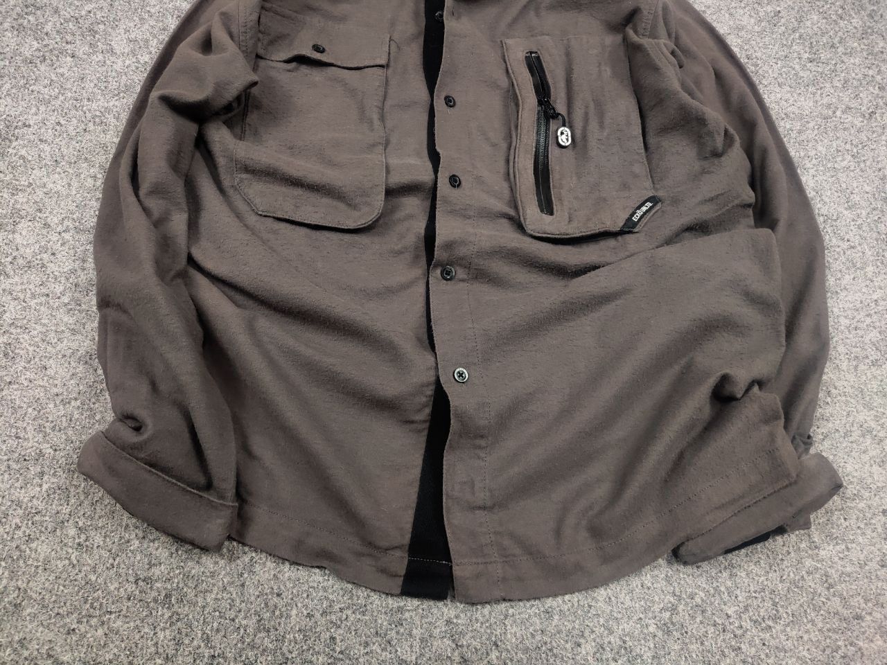 Ecko Unltd. Vintage Ecko Unltd y2k flannel overshirt pocket military Size US L / EU 52-54 / 3 - 6 Thumbnail